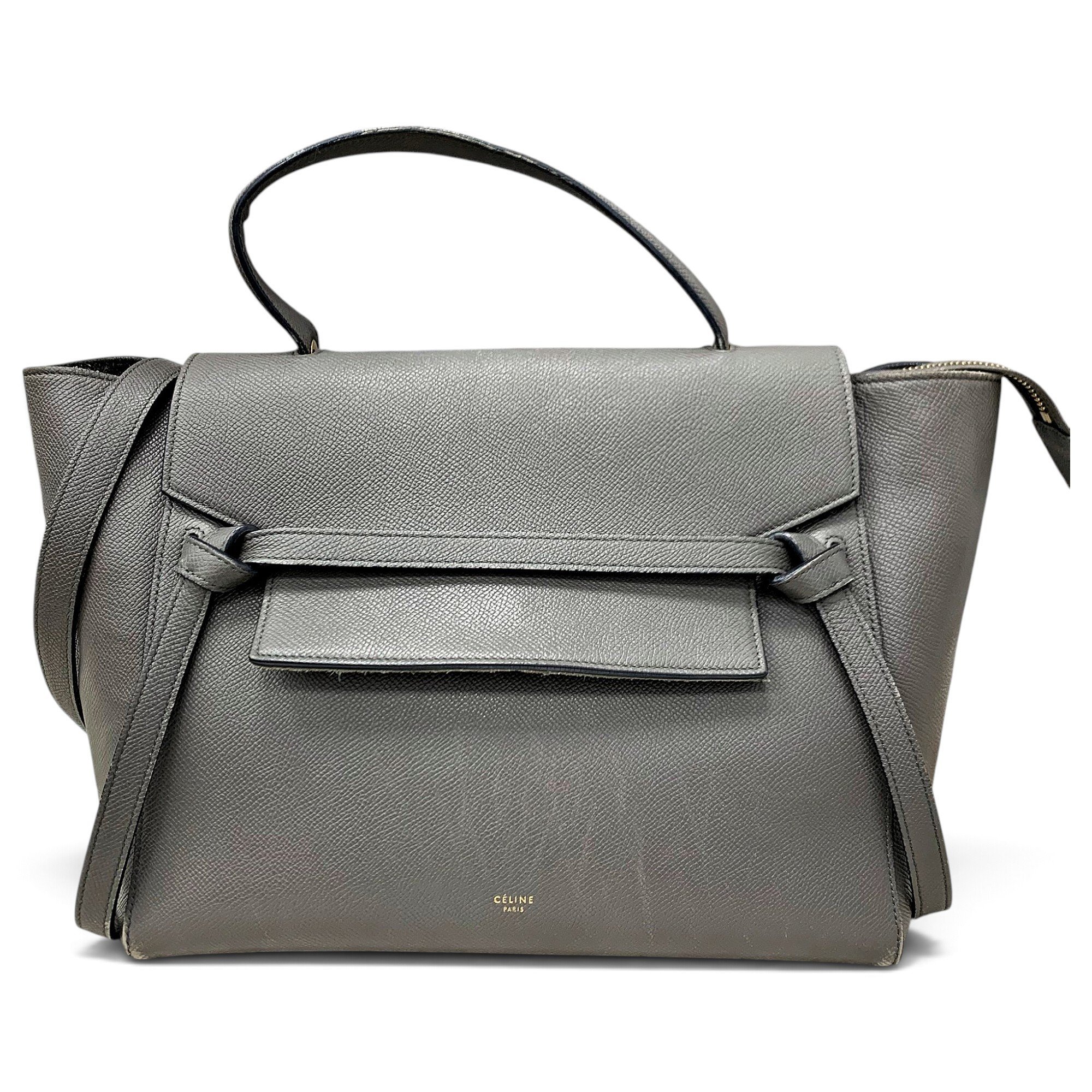 Belt leather handbag