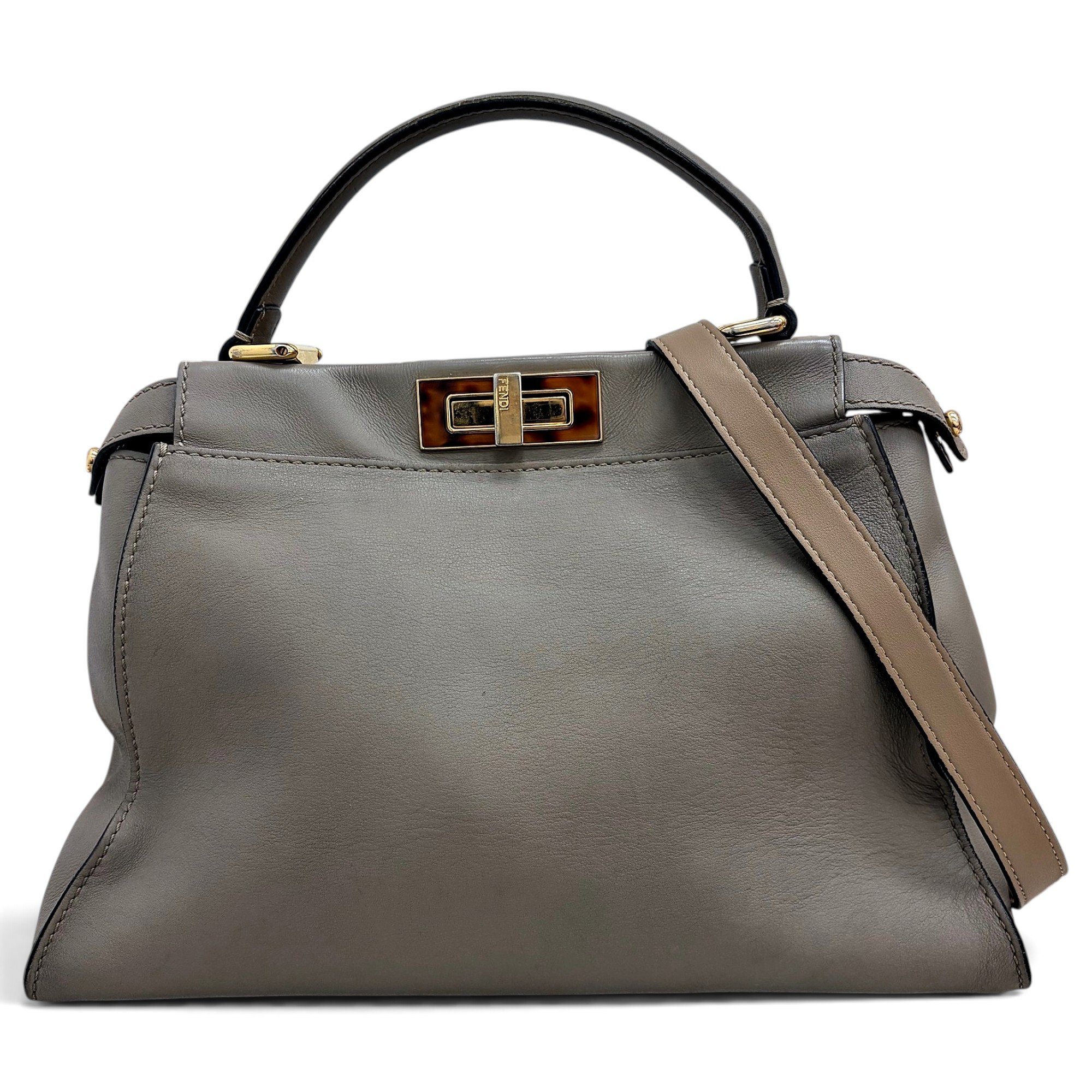 Peekaboo leather handbag