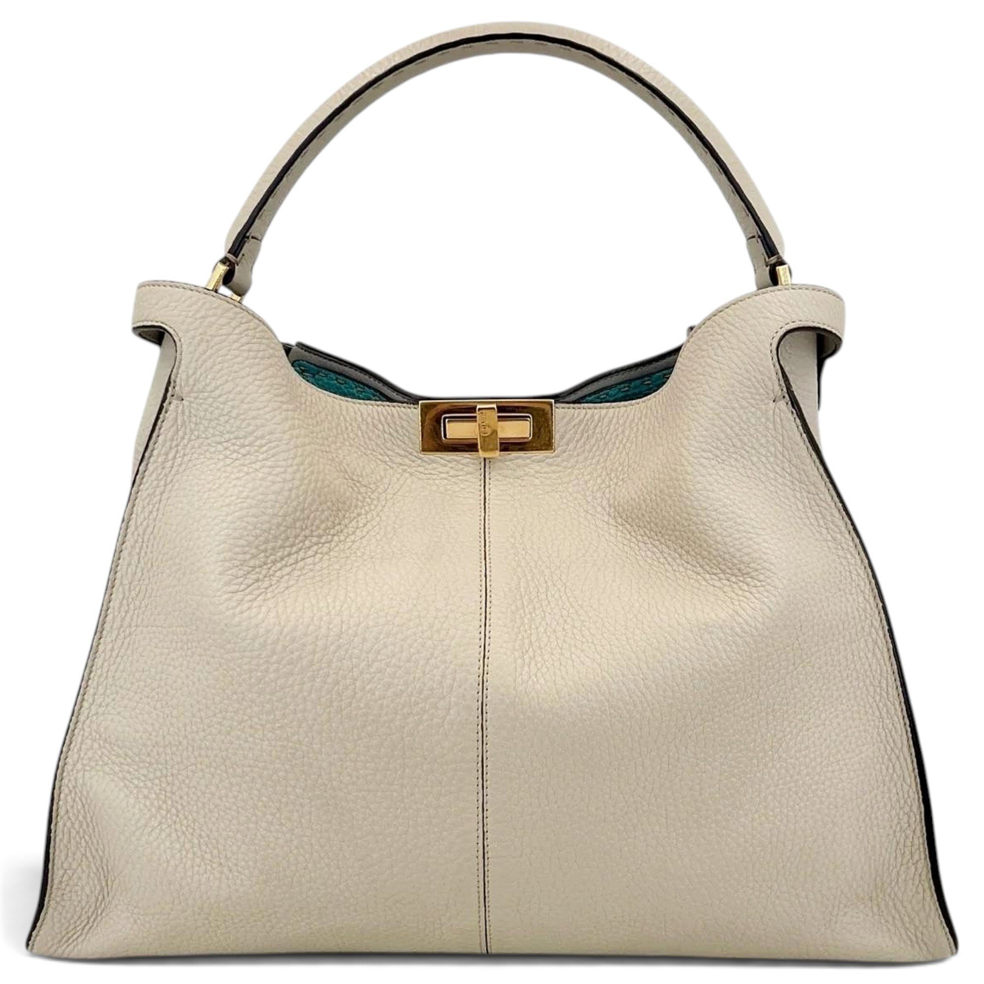 Peekaboo leather handbag