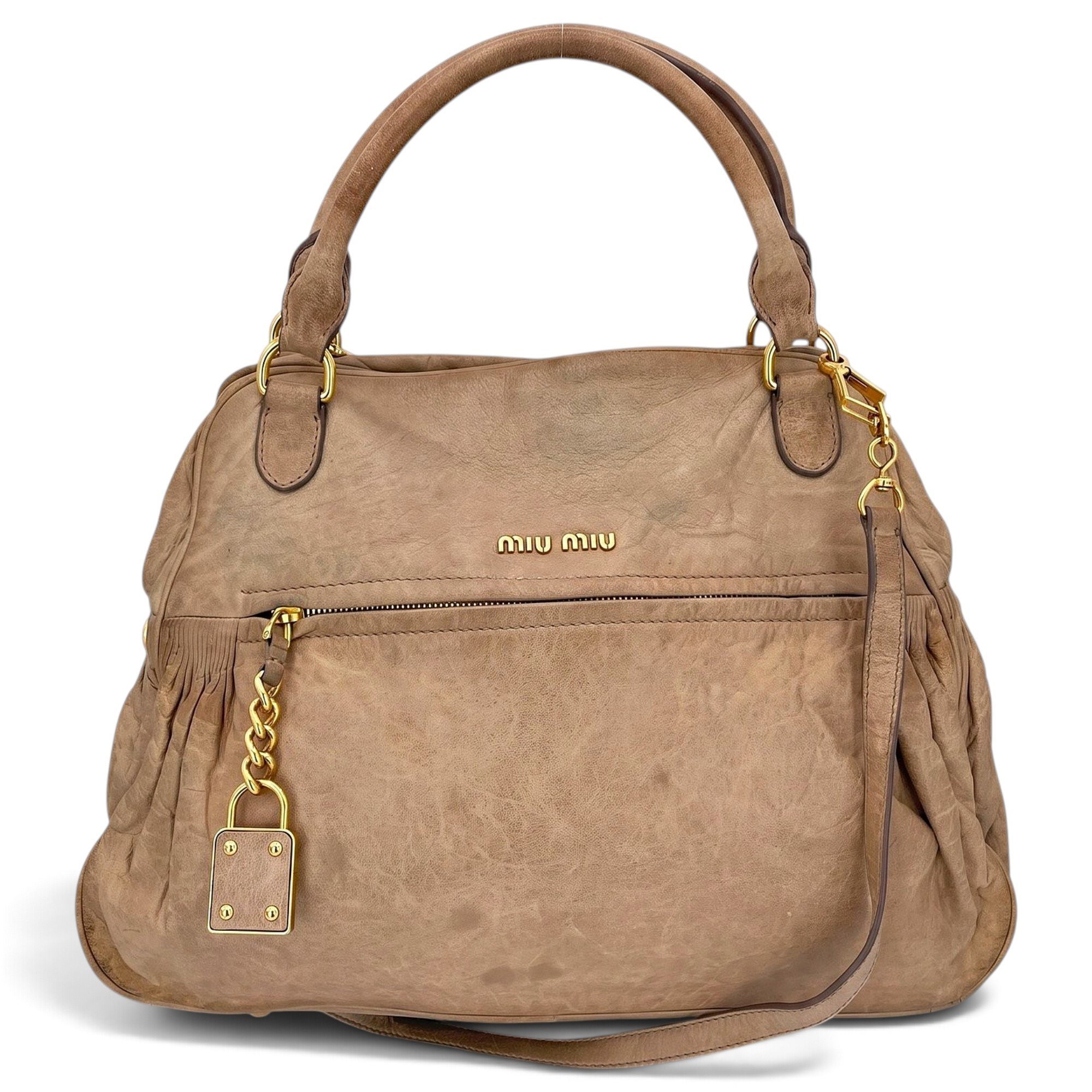 Leather handbag