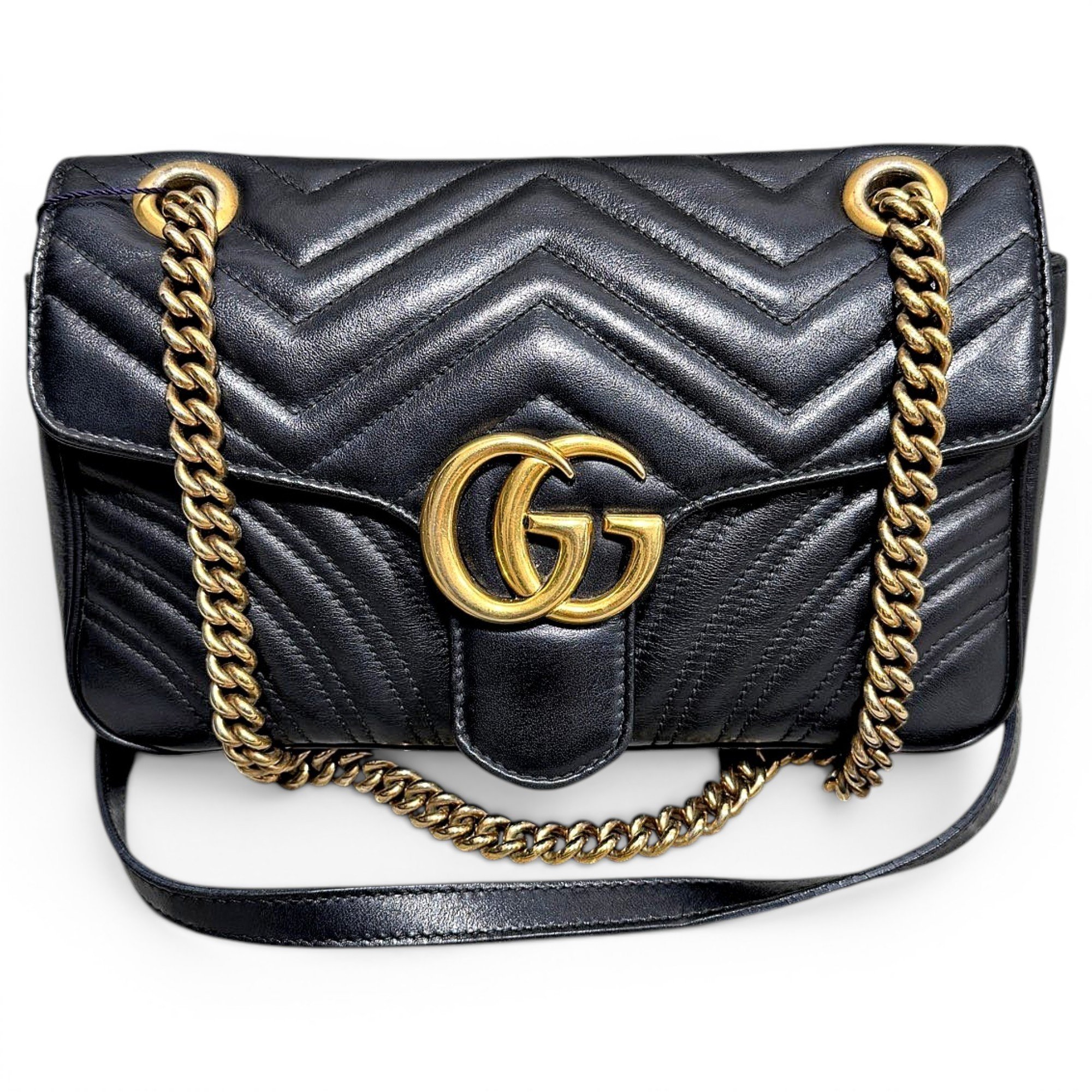 GG Marmont Flap leather handbag