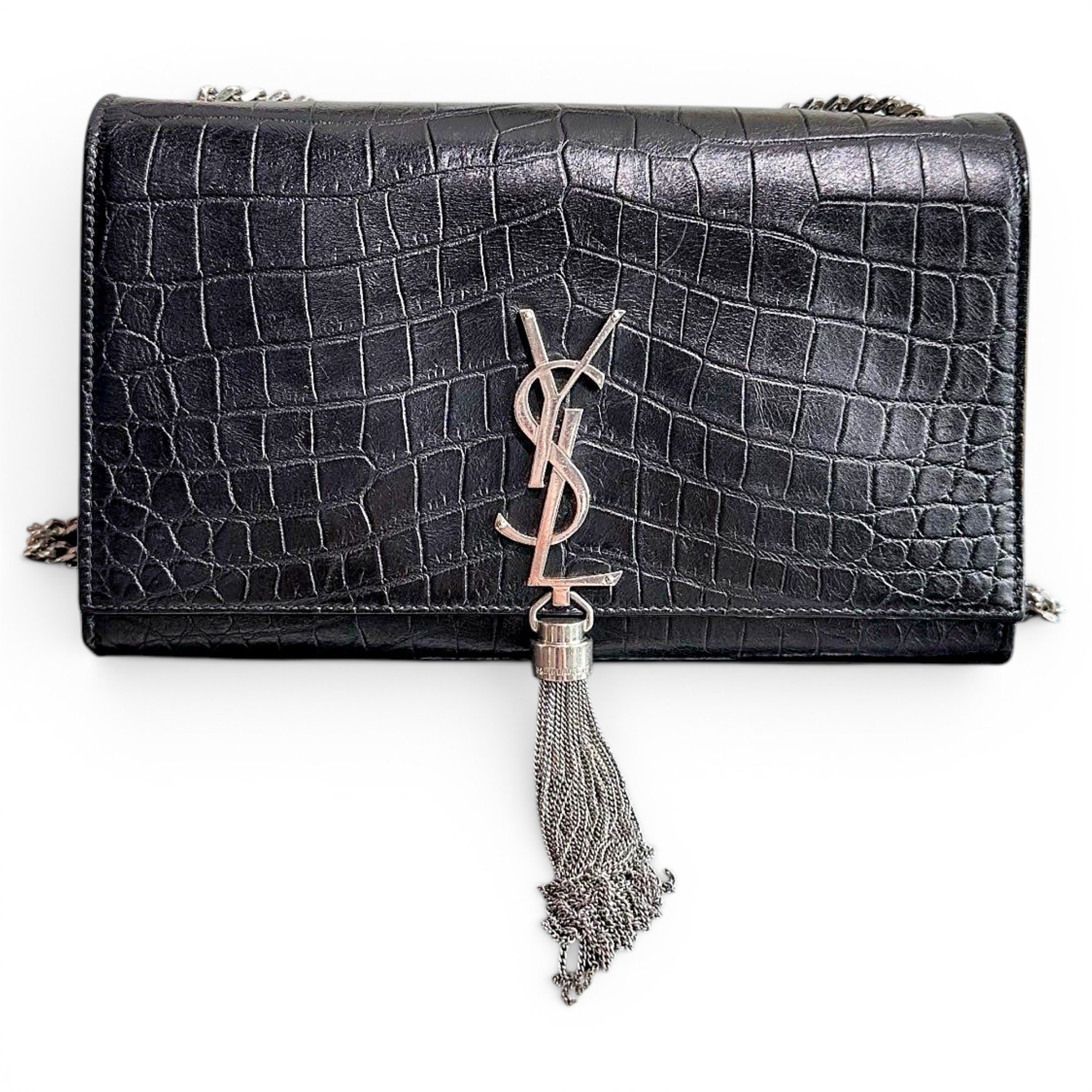 Pompom Kate leather handbag