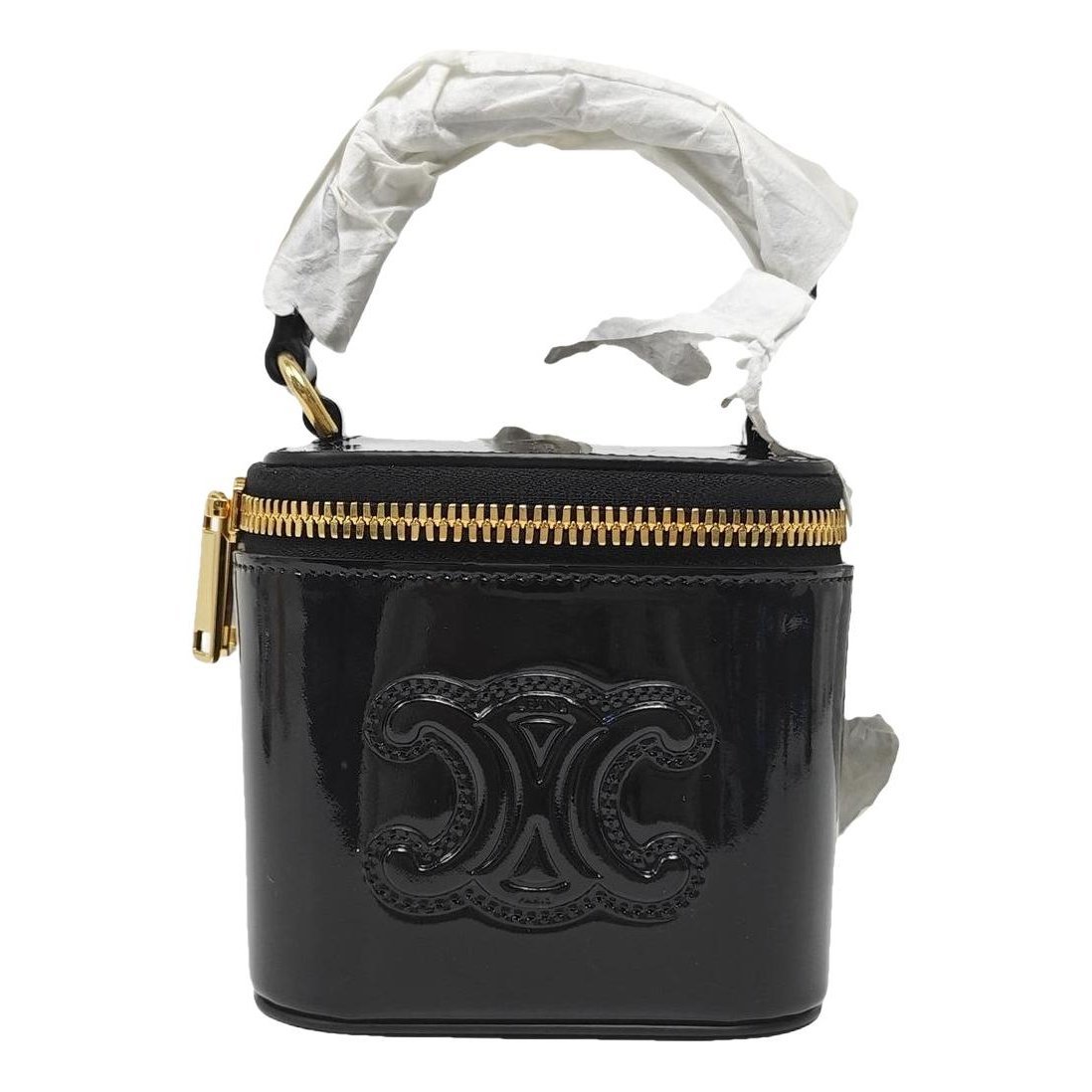 Triomphe patent leather handbag