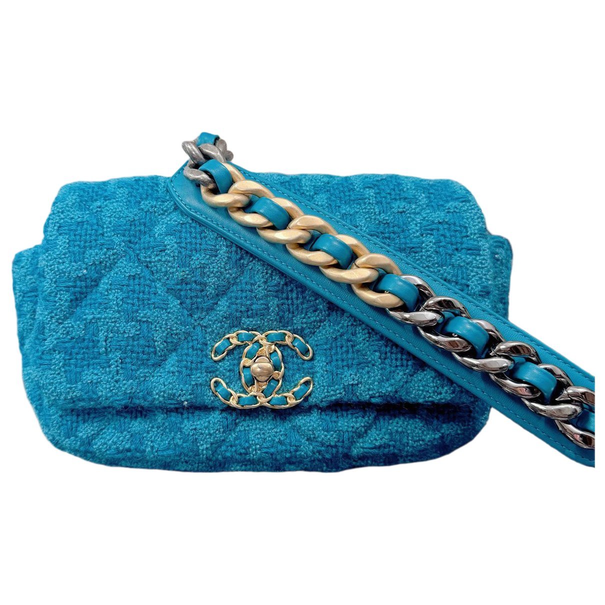 Chanel 19 tweed handbag