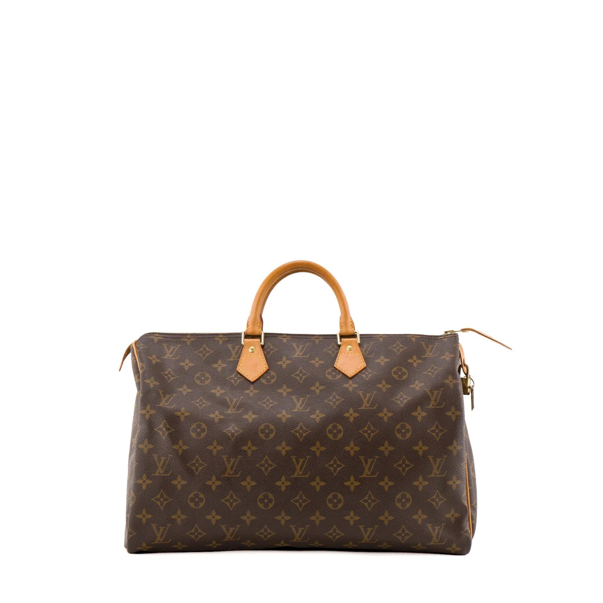 Speedy leather handbag