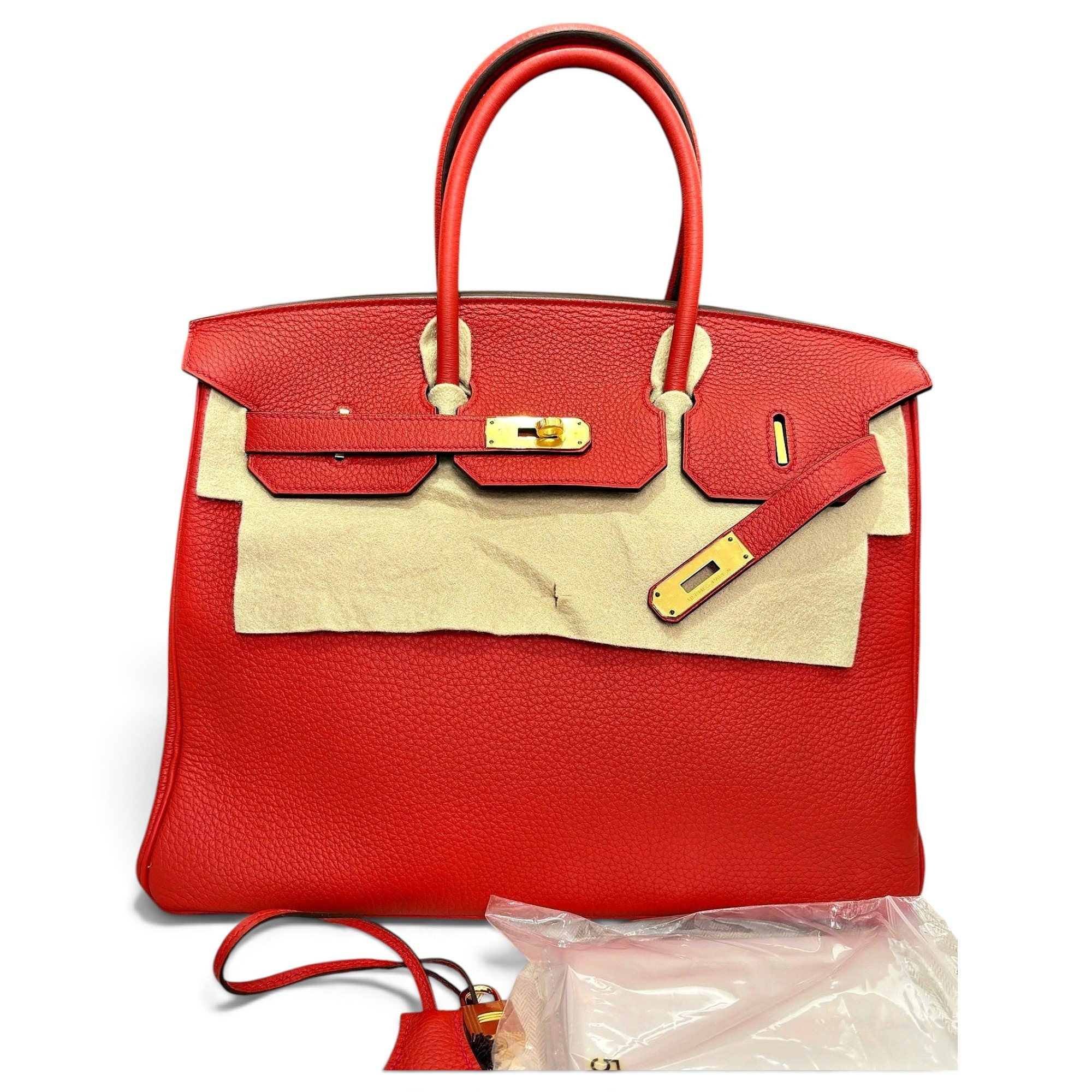 Birkin 35 leather handbag