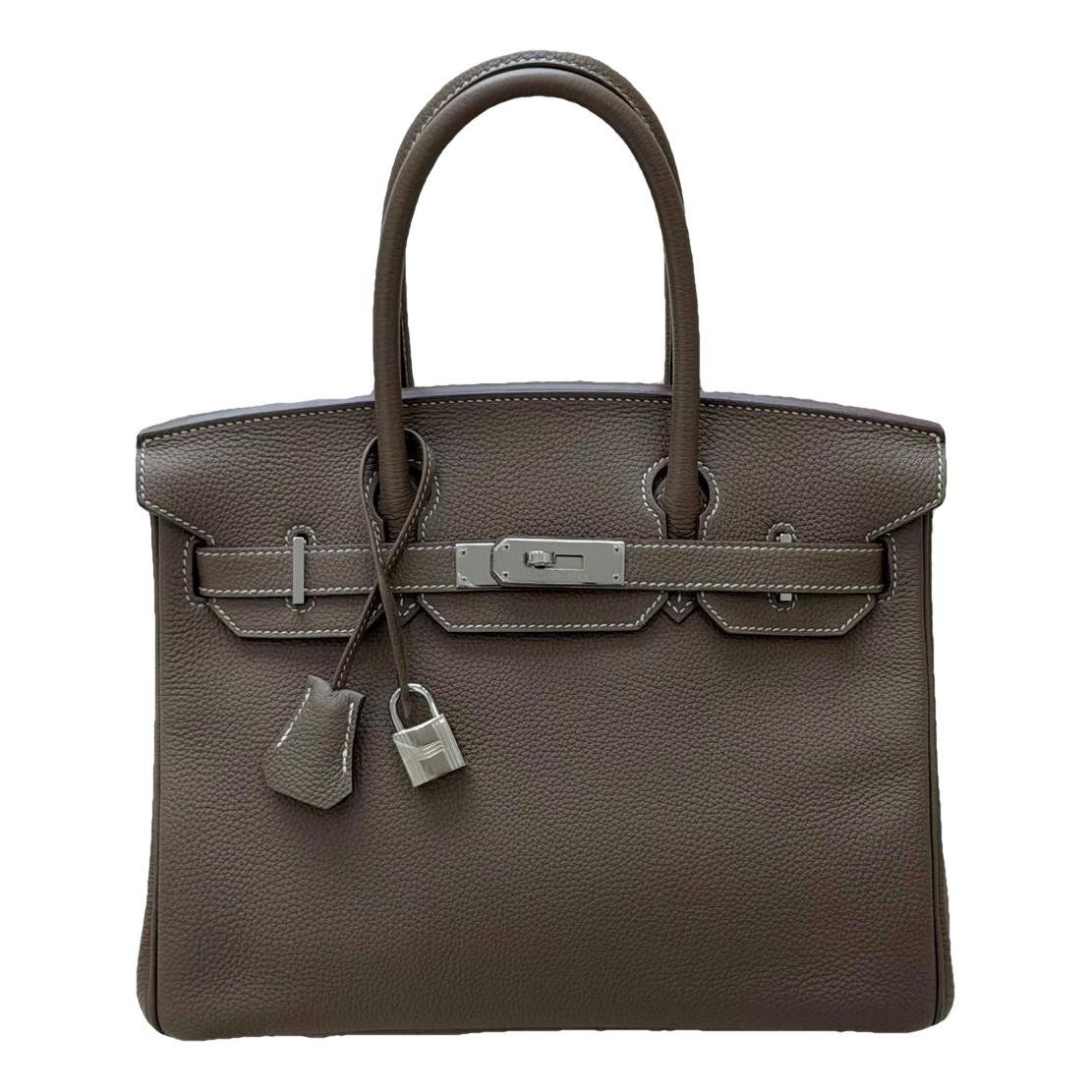 Birkin 30 leather handbag