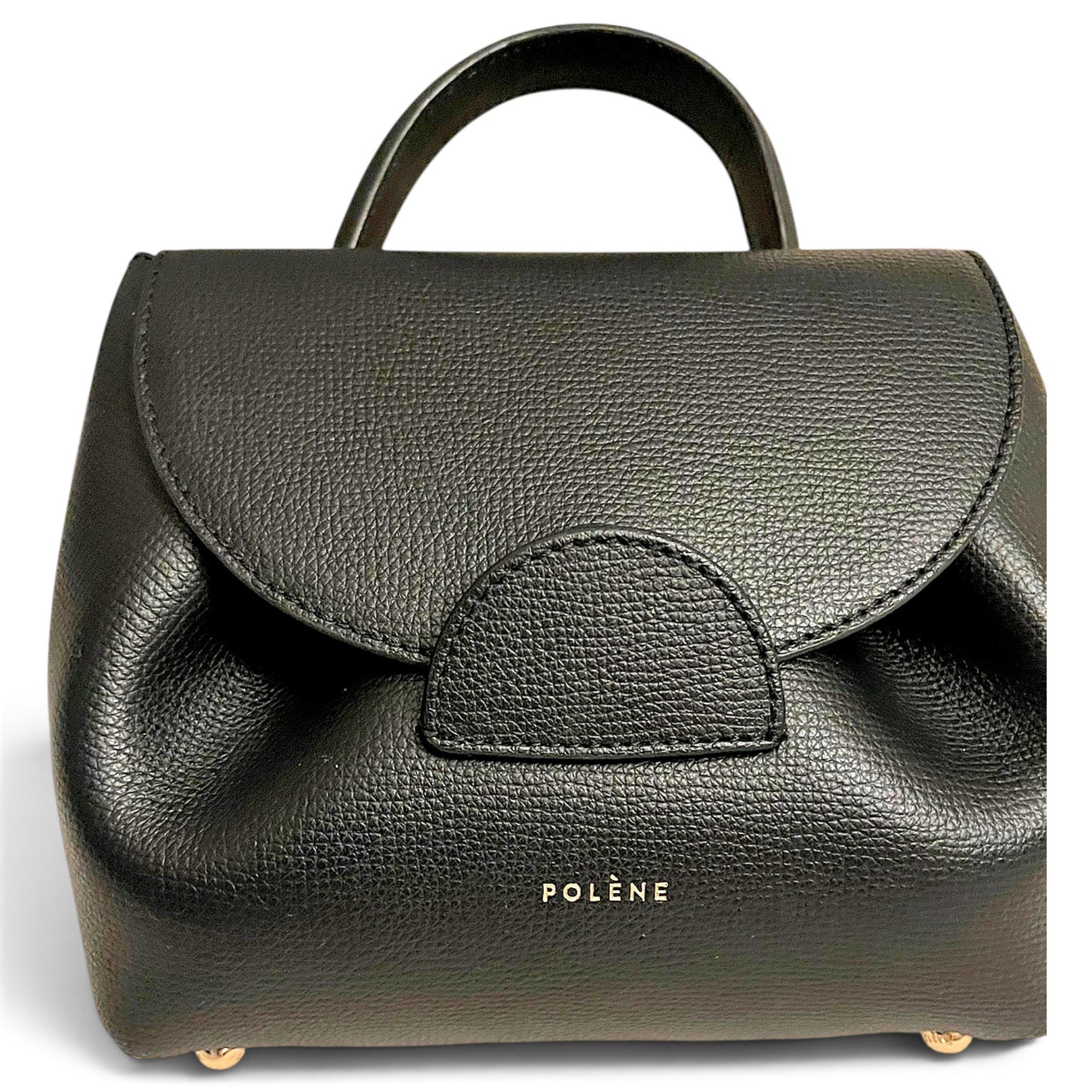 Polene Numéro un nano leather crossbody bag