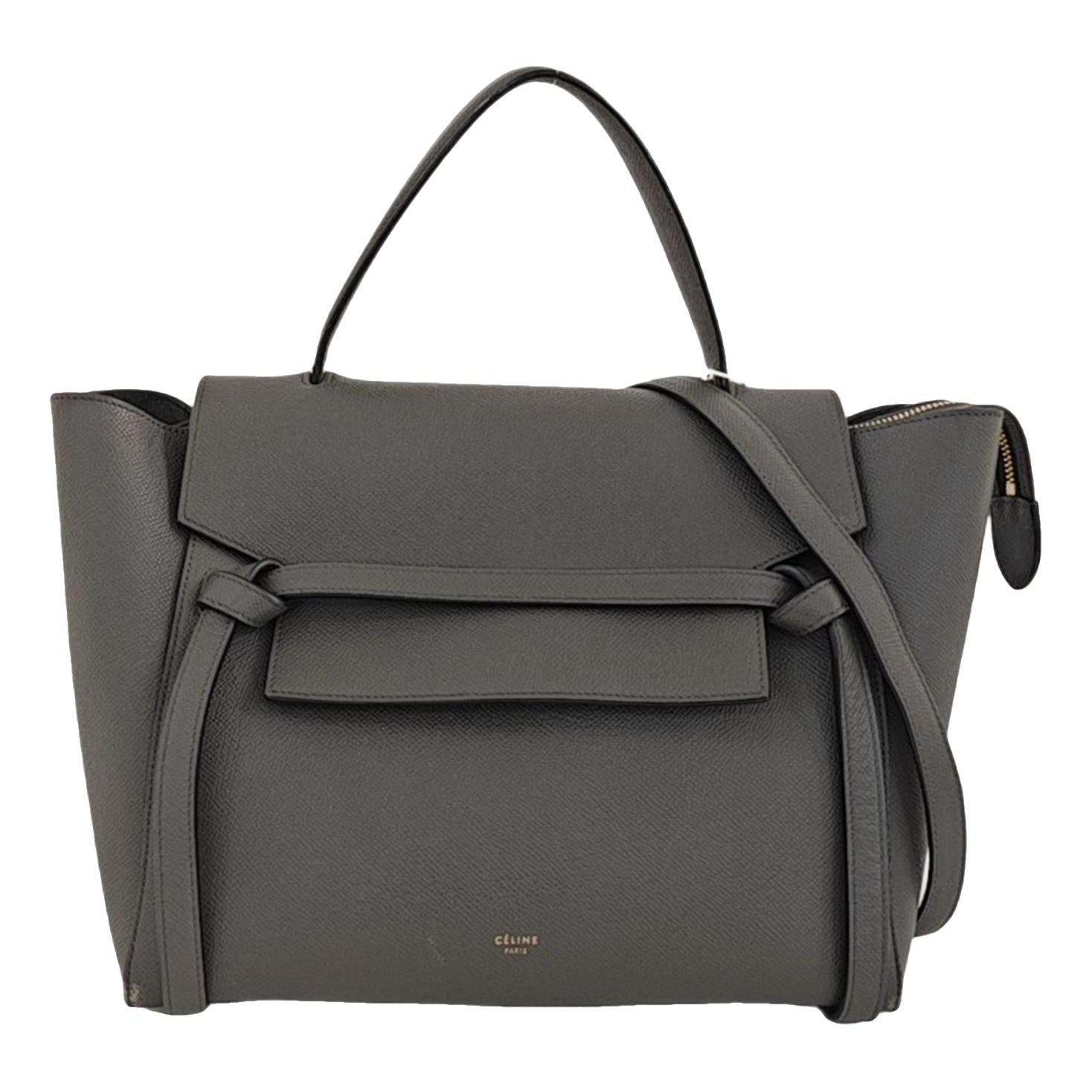 Belt leather handbag