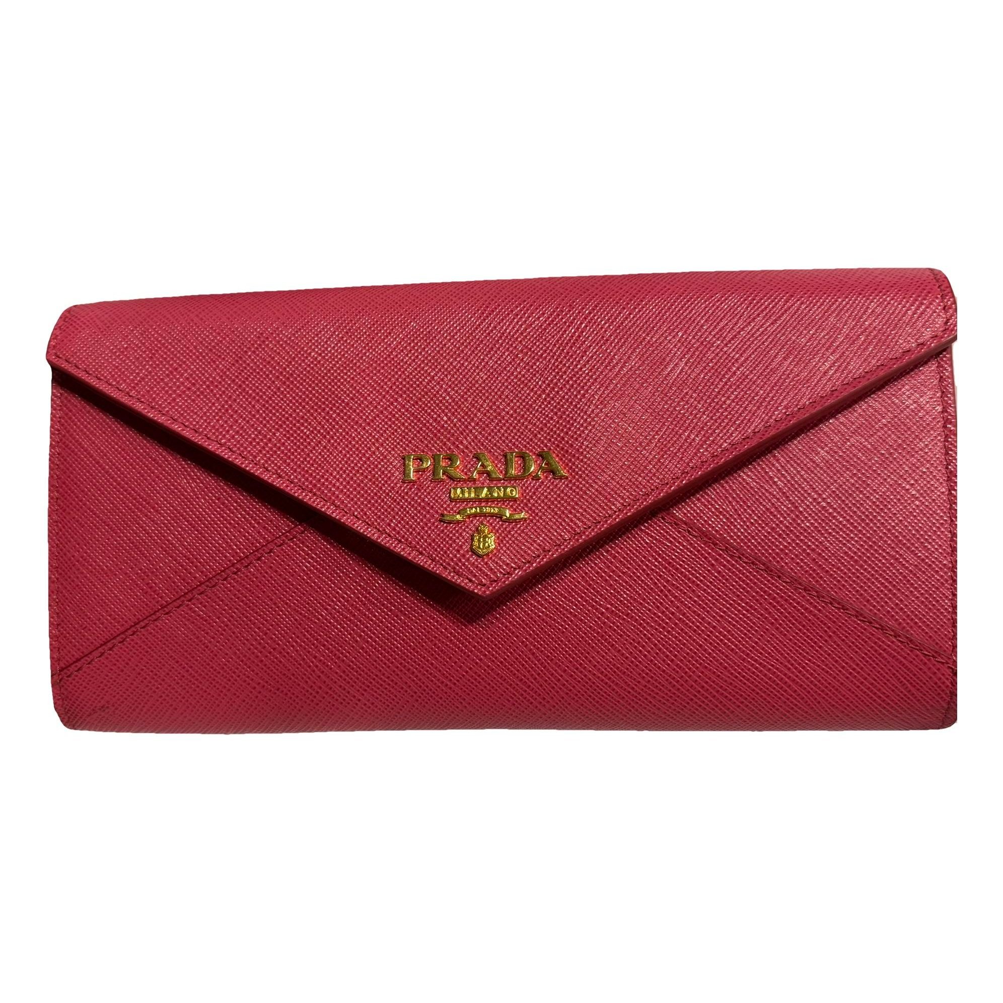 Leather clutch bag