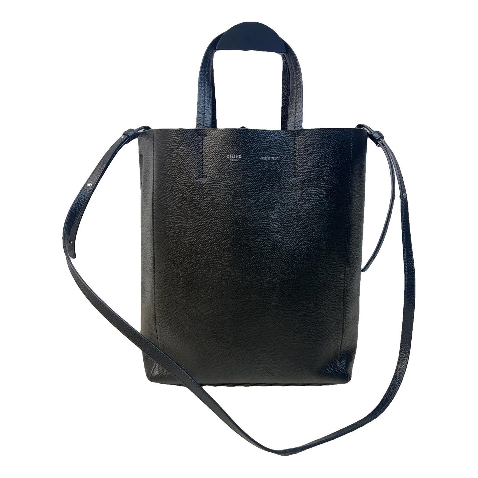 Cabas Vertical leather crossbody bag