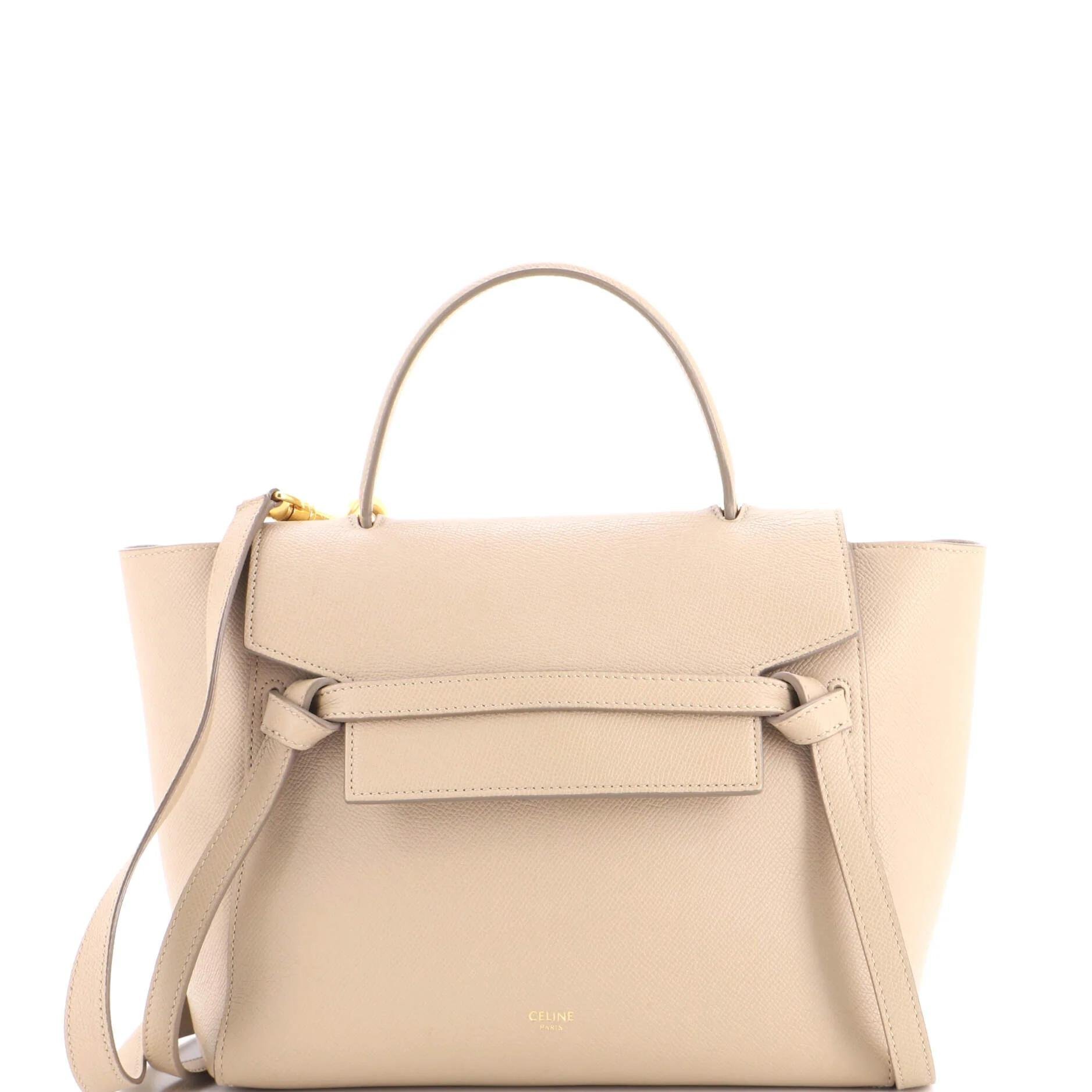 Belt leather handbag