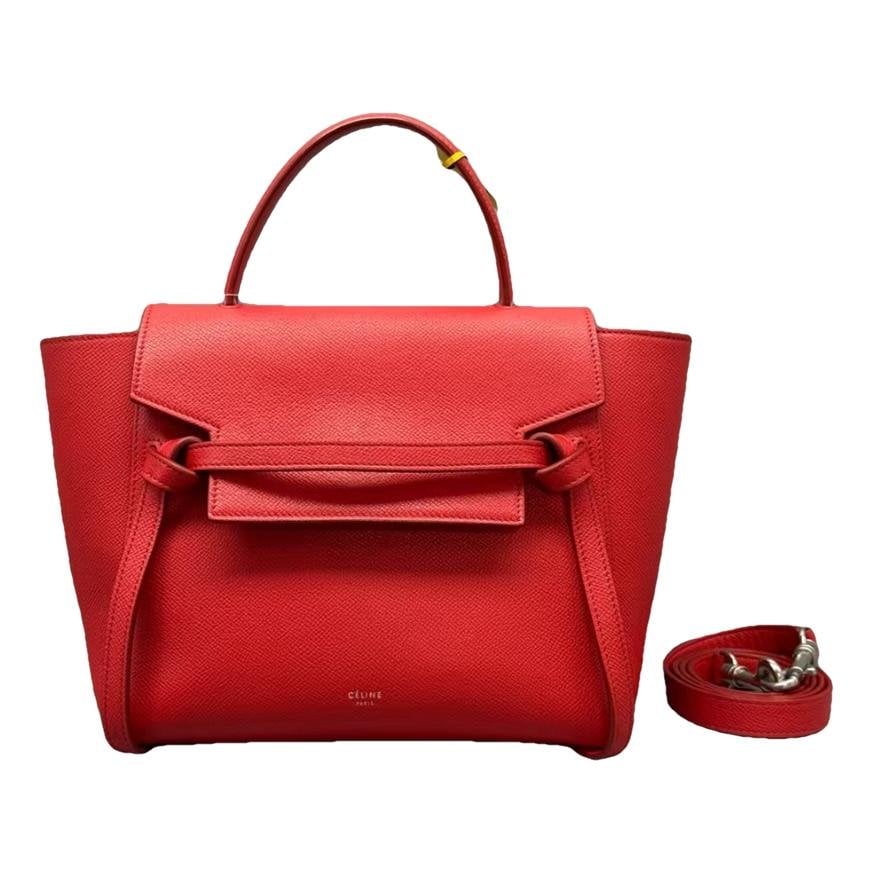 Belt leather handbag