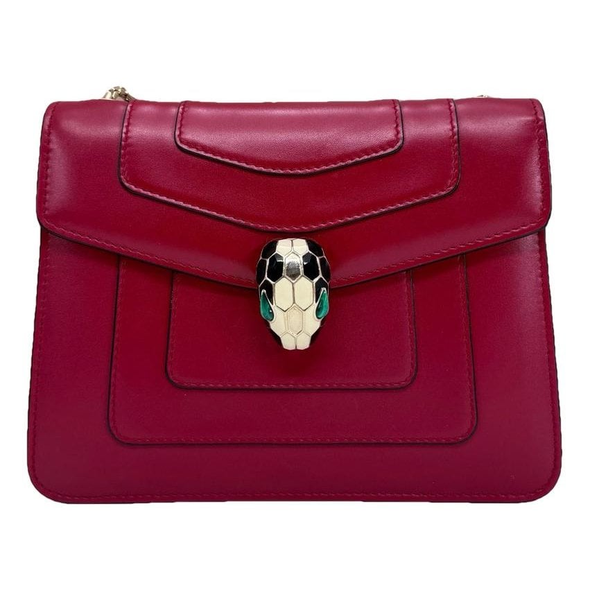Serpenti leather handbag