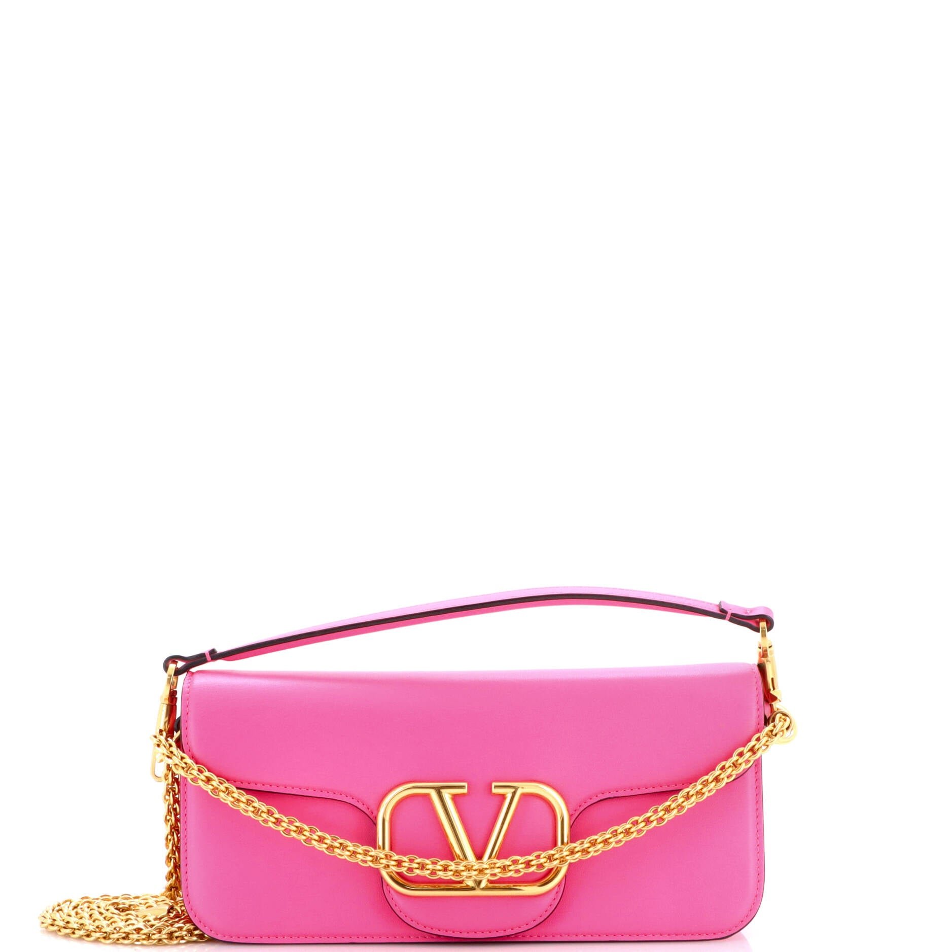 VLogo Loco Flap Shoulder Bag Leather Medium