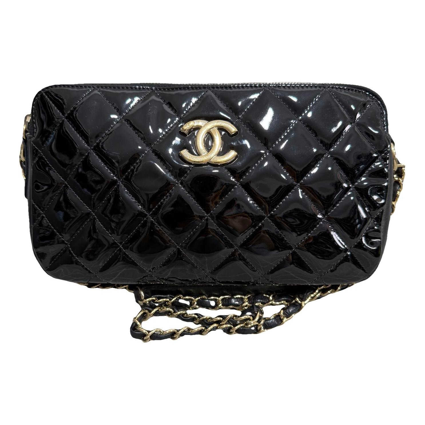 Patent leather handbag