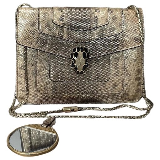 Serpenti leather handbag