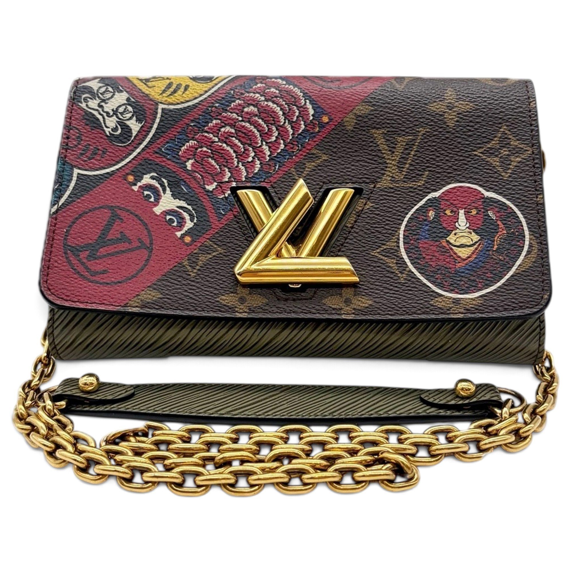 Twist leather handbag