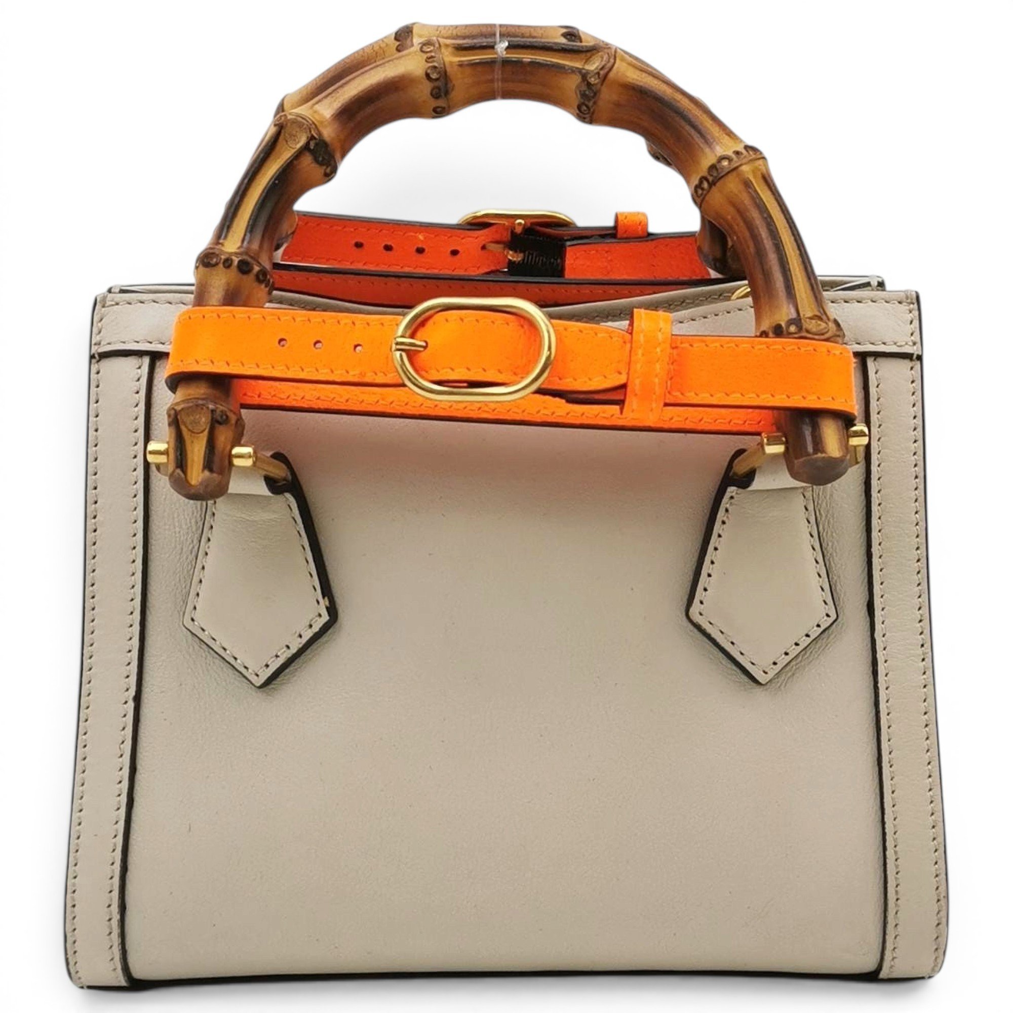 Diana Bamboo leather handbag