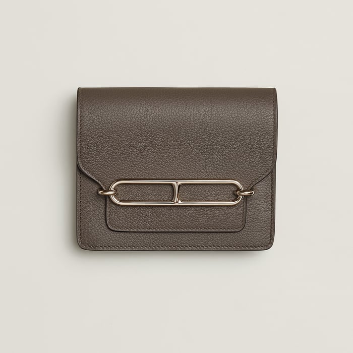 Gris Étain Roulis Slim Wallet