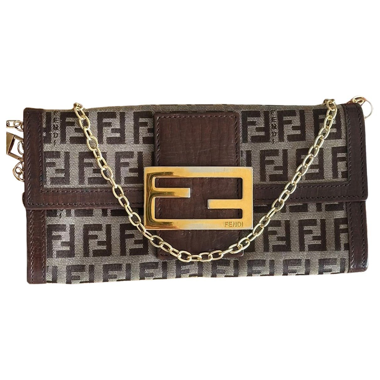 Fendi Baguette leather crossbody bag