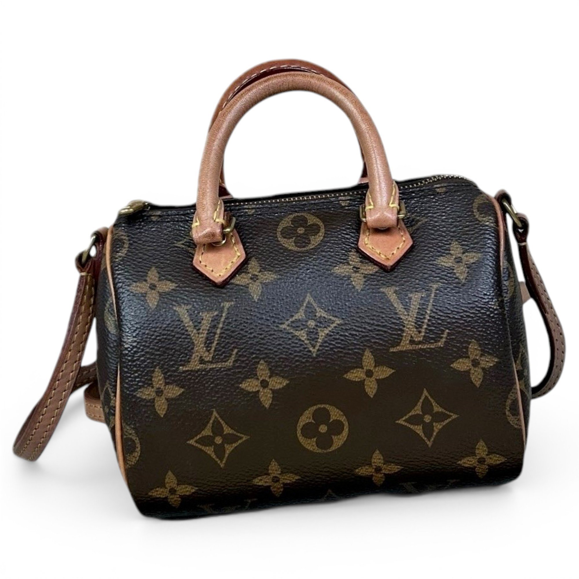 Louis Vuitton Nano Speedy / Mini HL leather handbag