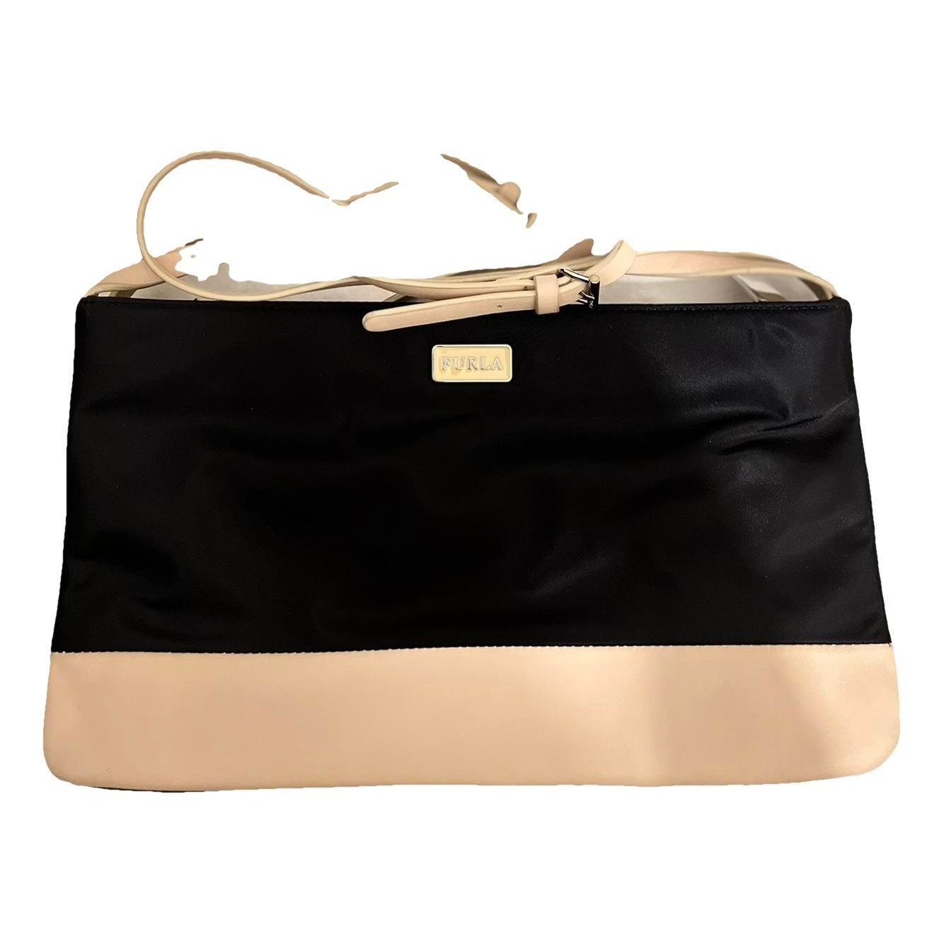 Leather clutch bag