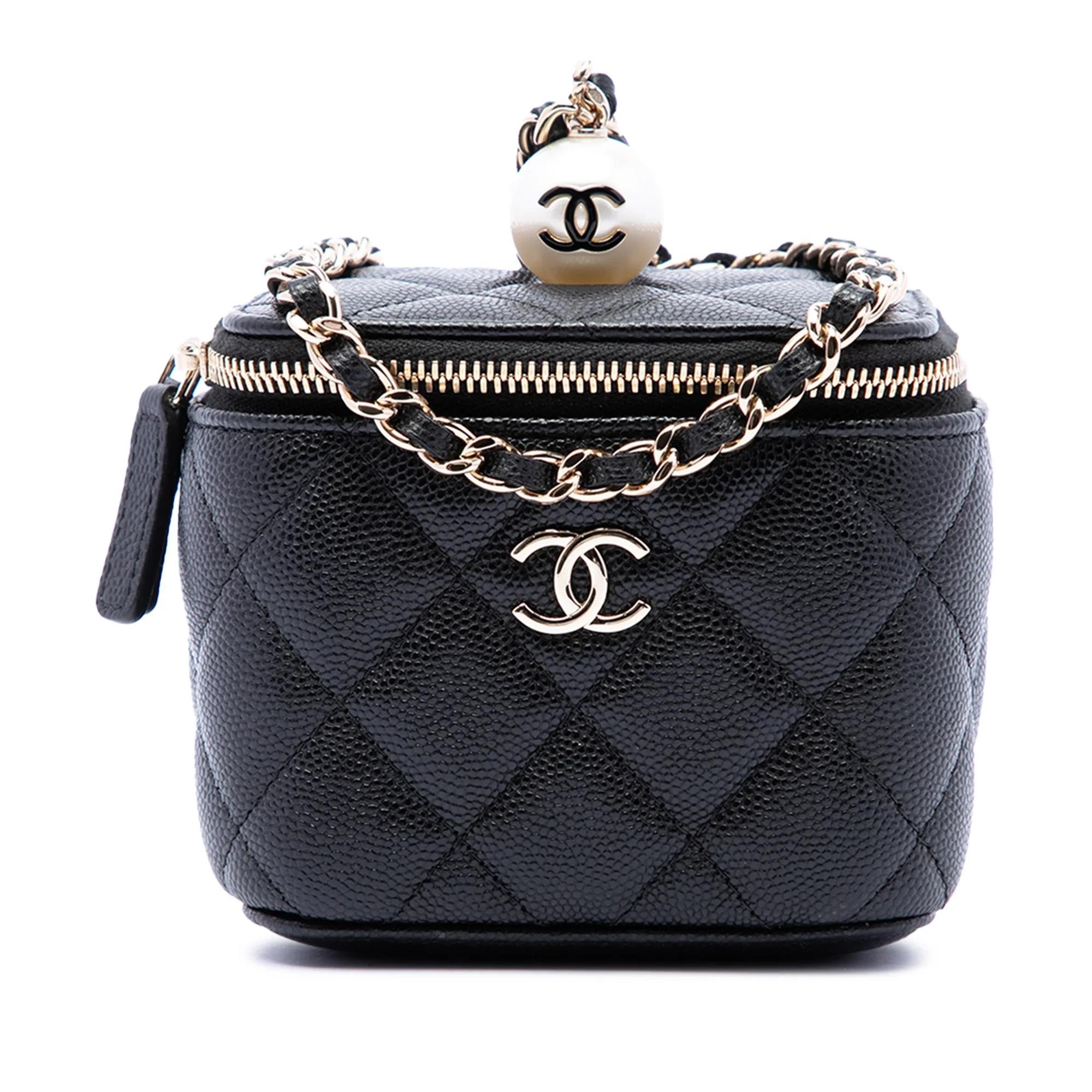 Vanity leather handbag