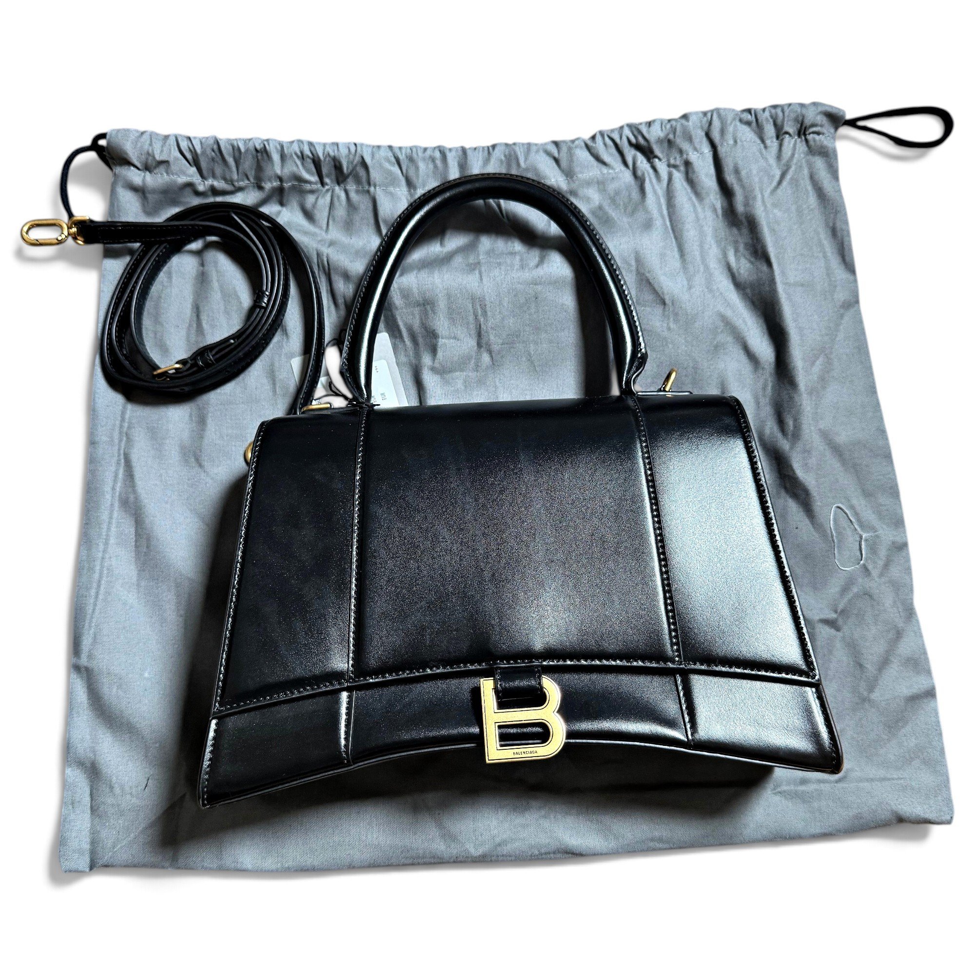 Balenciaga Hourglass leather handbag