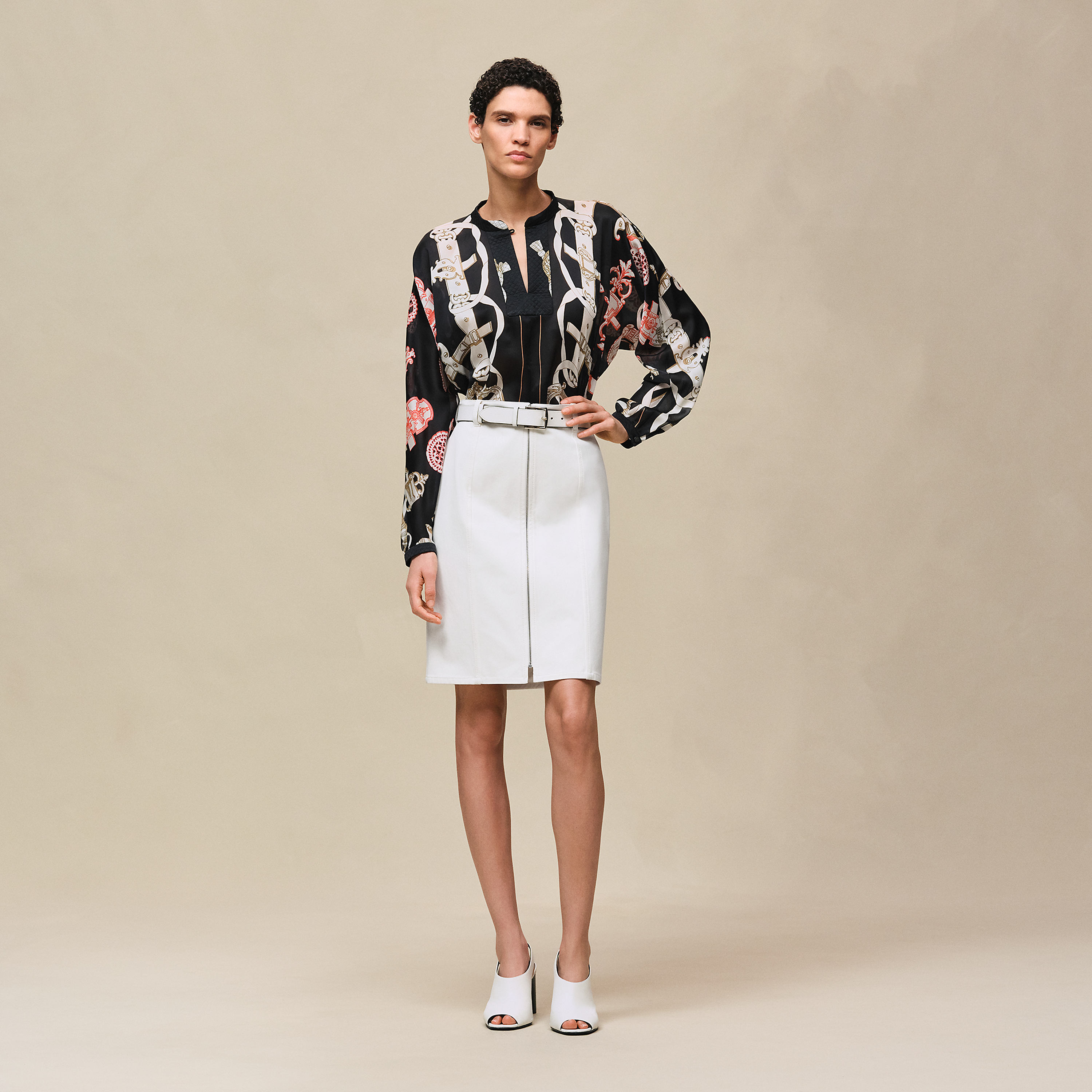 "Ferronnerie Remix" blouse