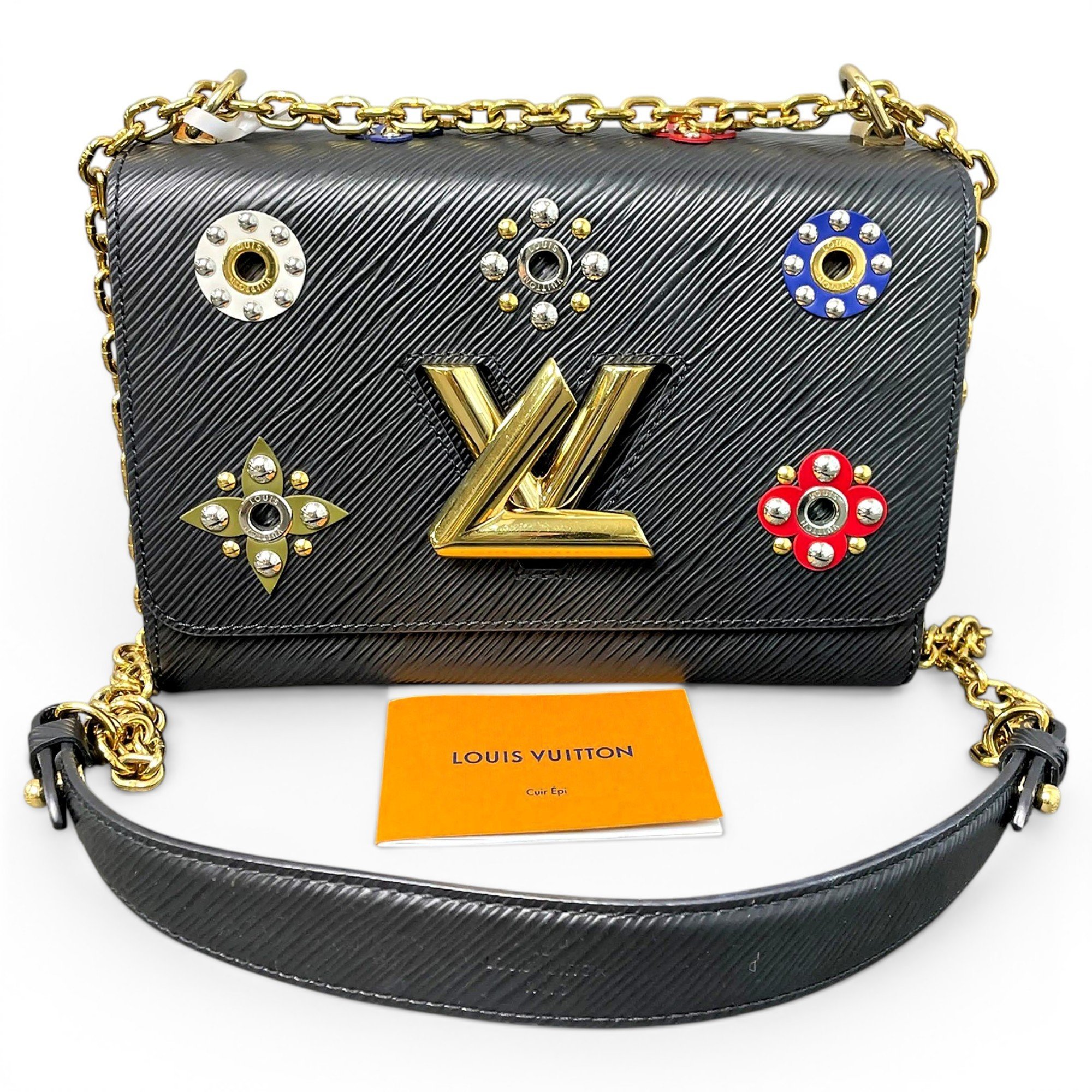 Twist leather crossbody bag