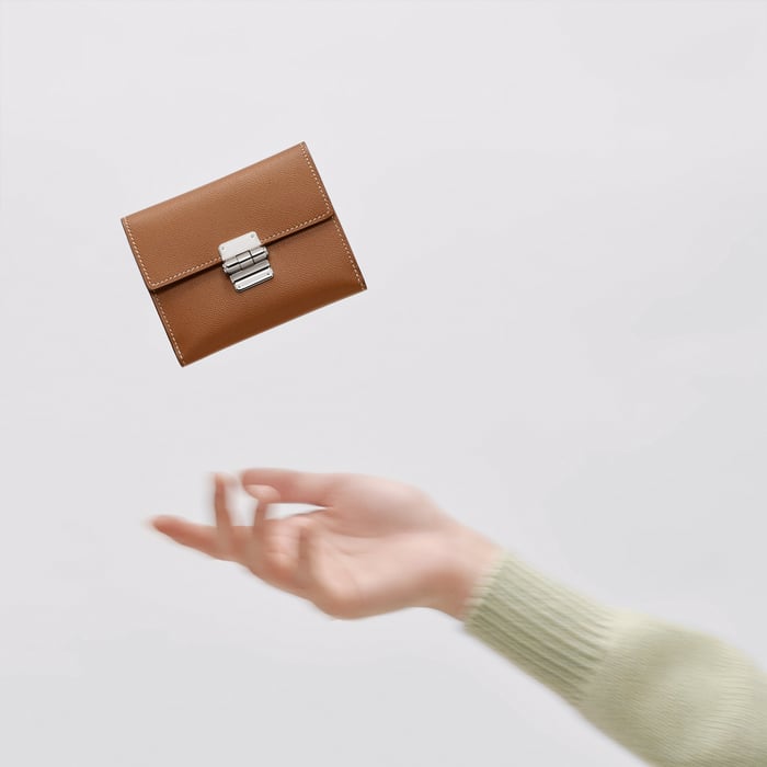 Étoupe Charniere Compact Wallet