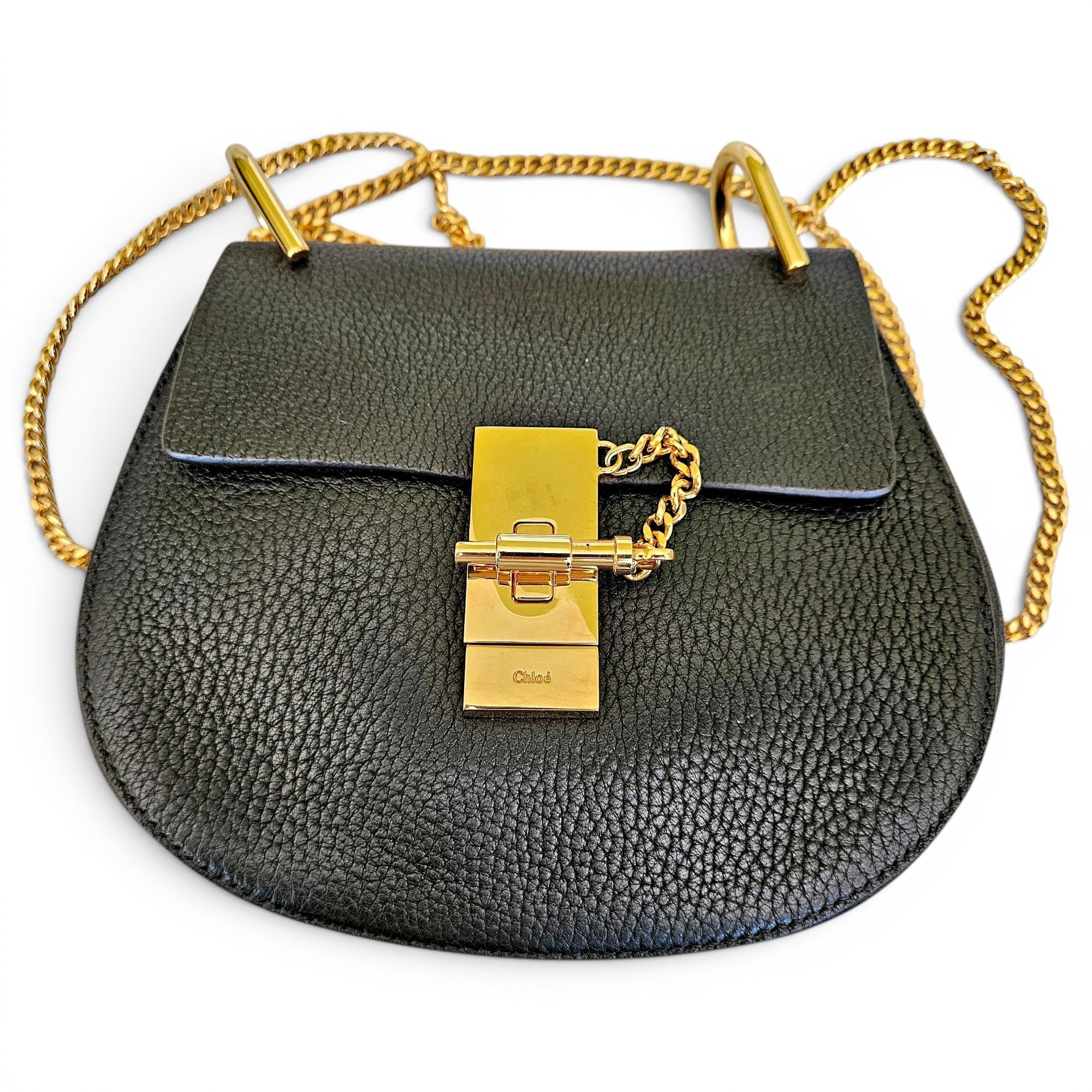 Drew leather crossbody bag
