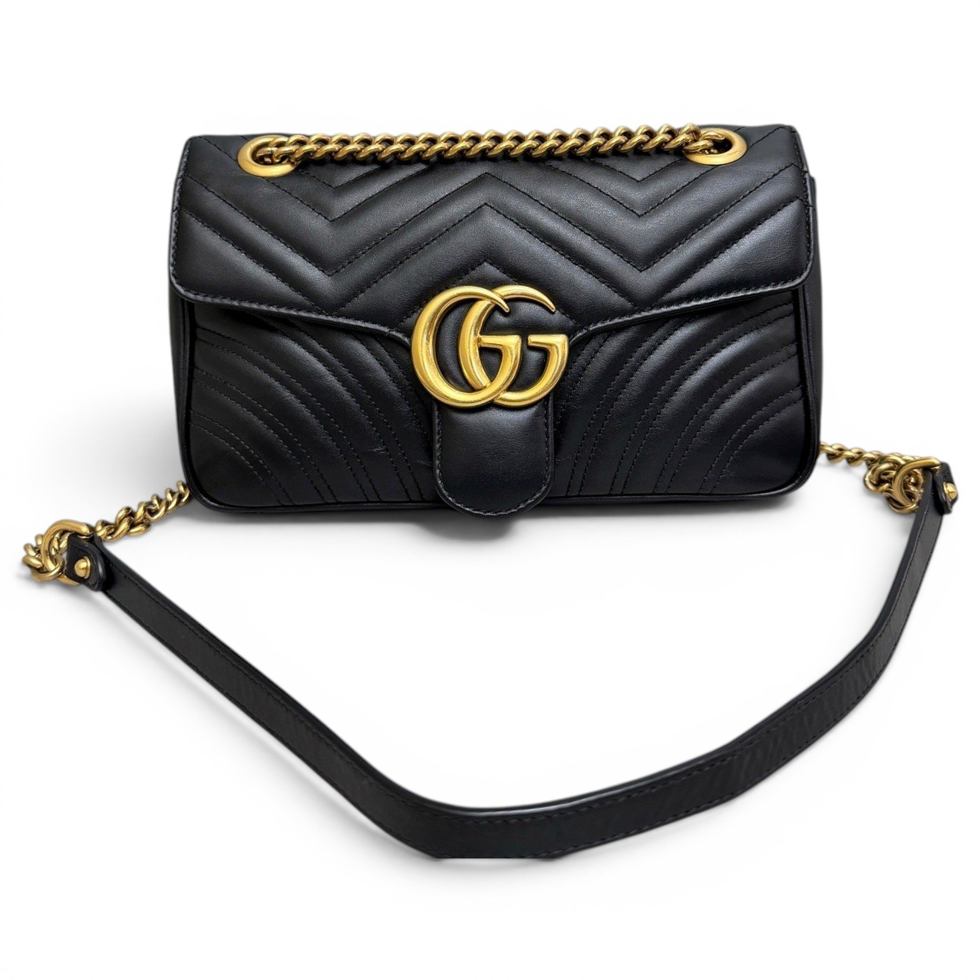GG Marmont Flap leather handbag