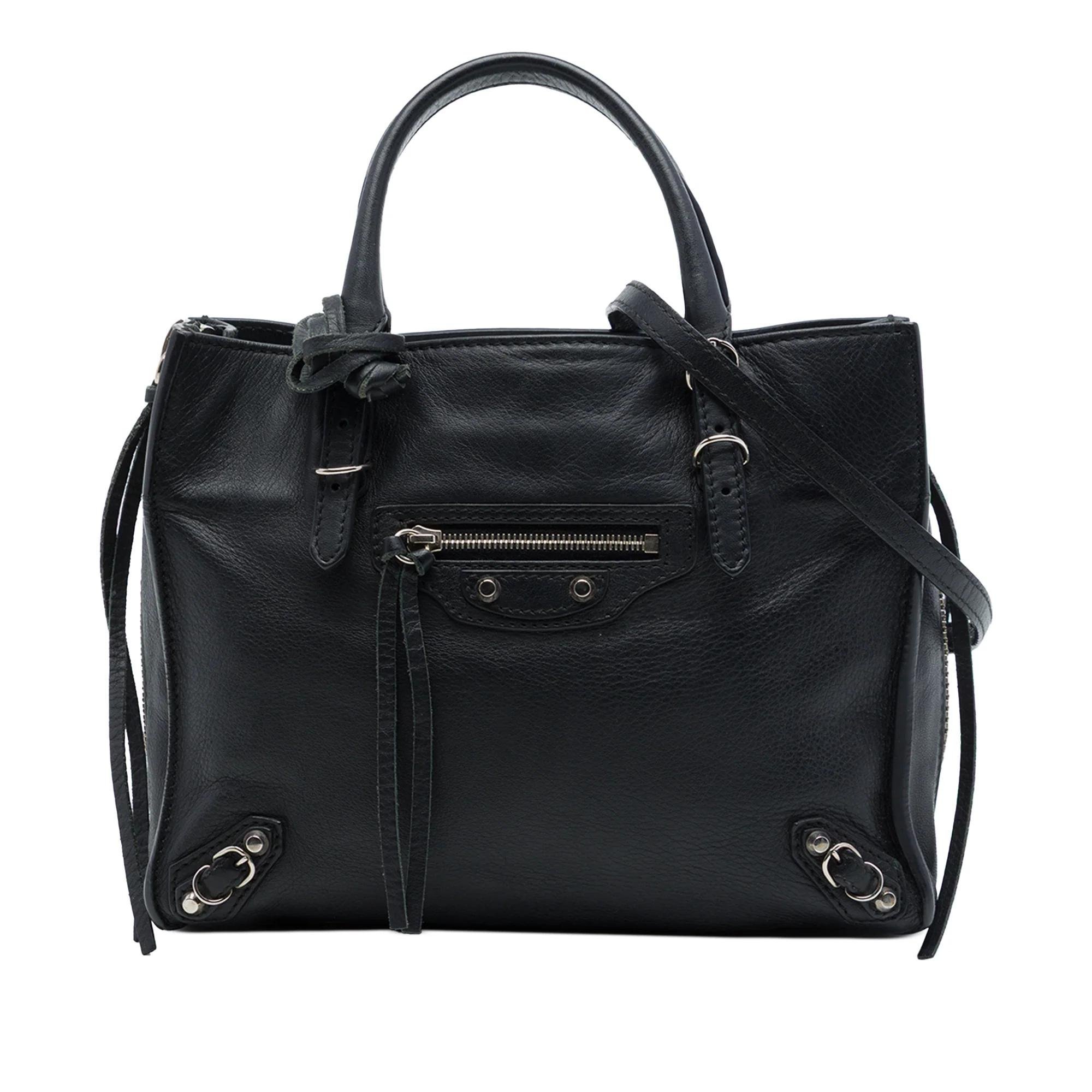 Balenciaga Papier pony-style calfskin handbag
