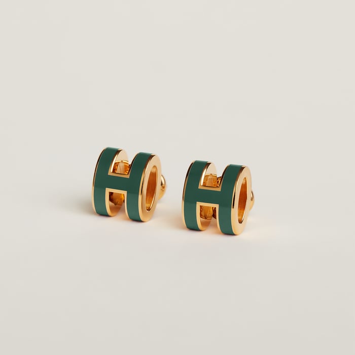 Vert Cyprès Mini Pop H Earrings