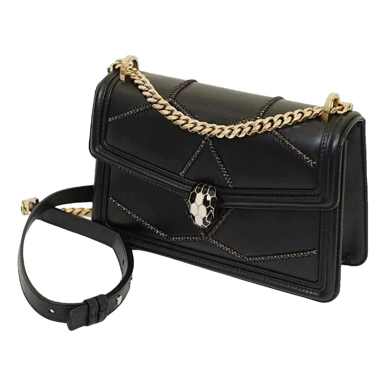 Serpenti leather handbag