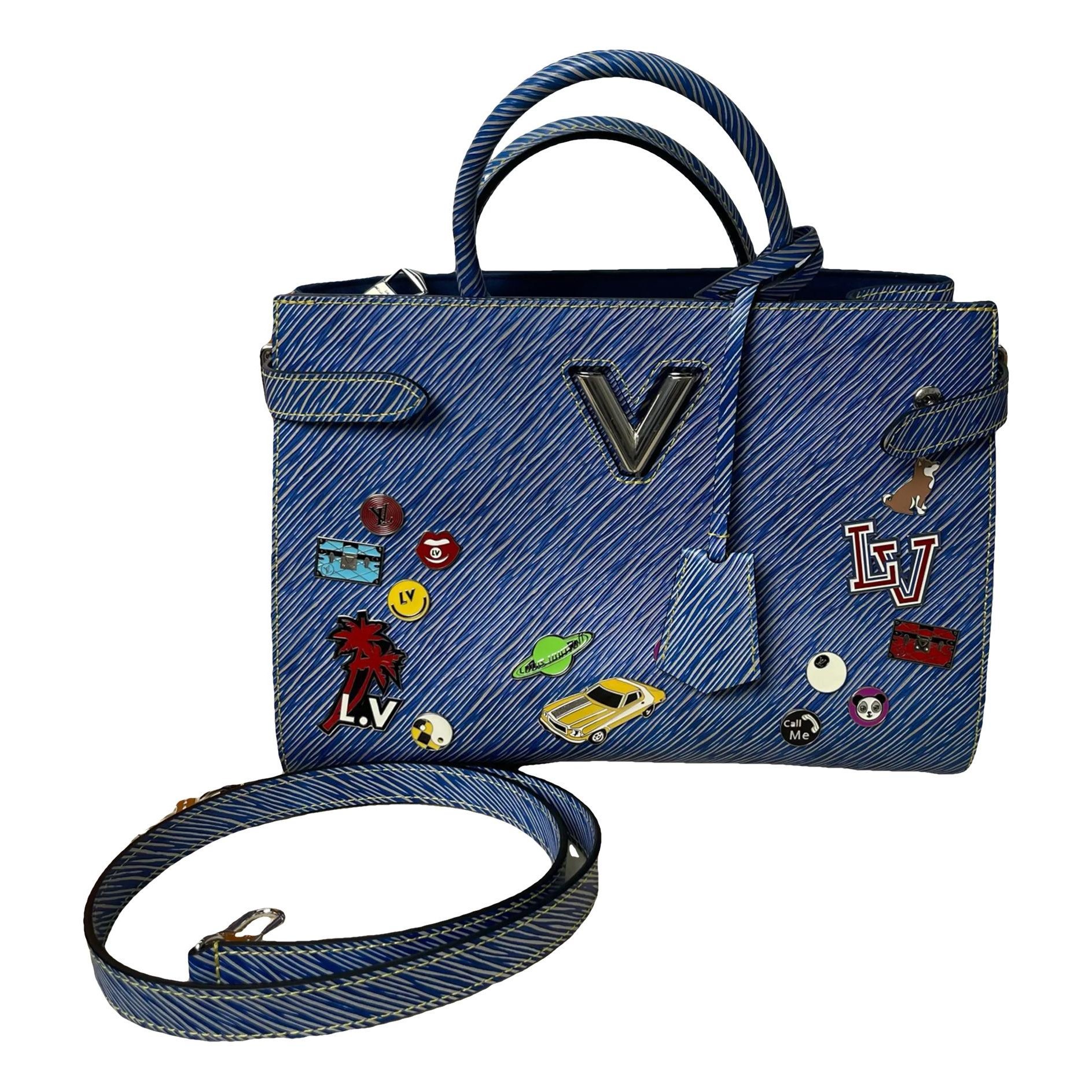 Twist leather handbag