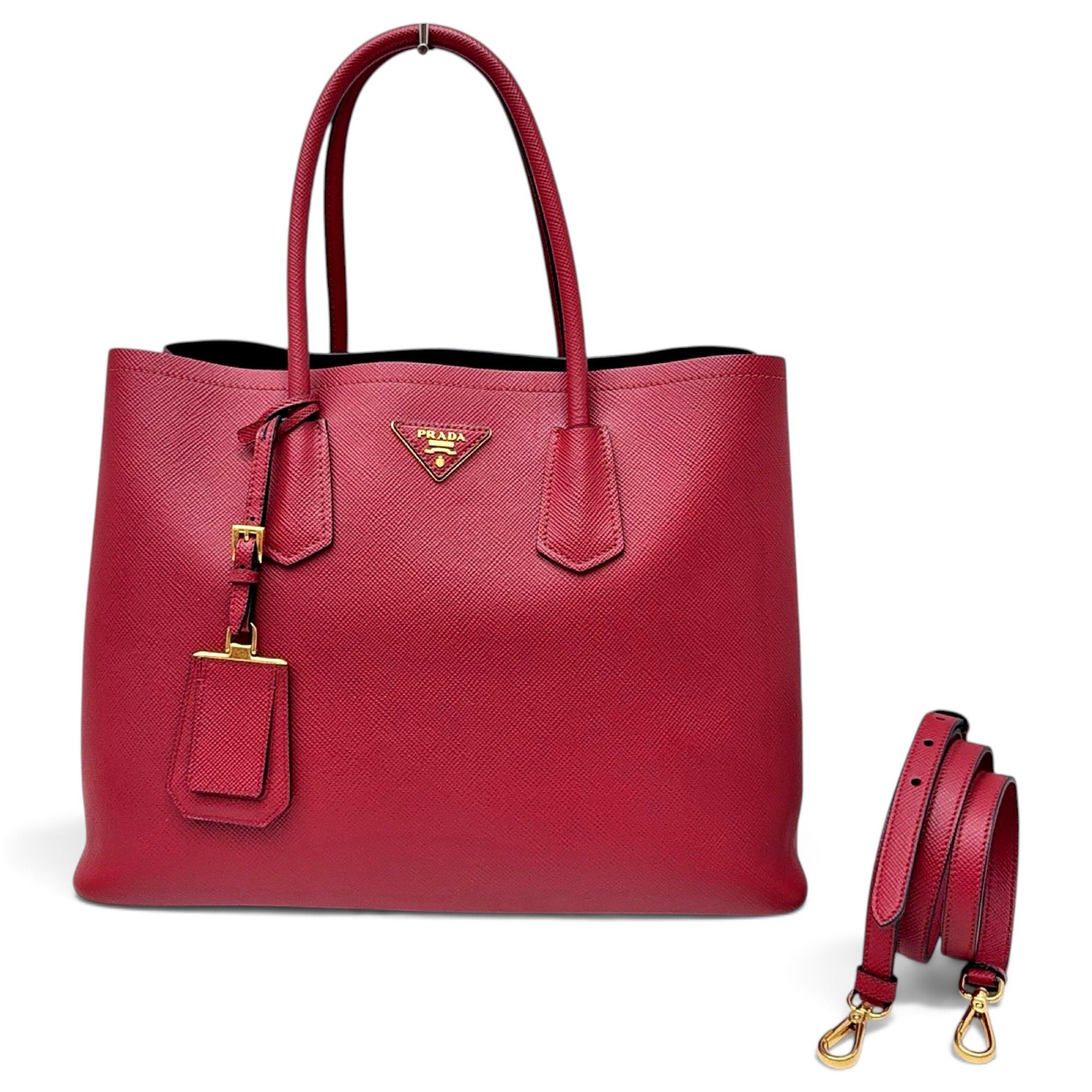 Prada Double leather tote