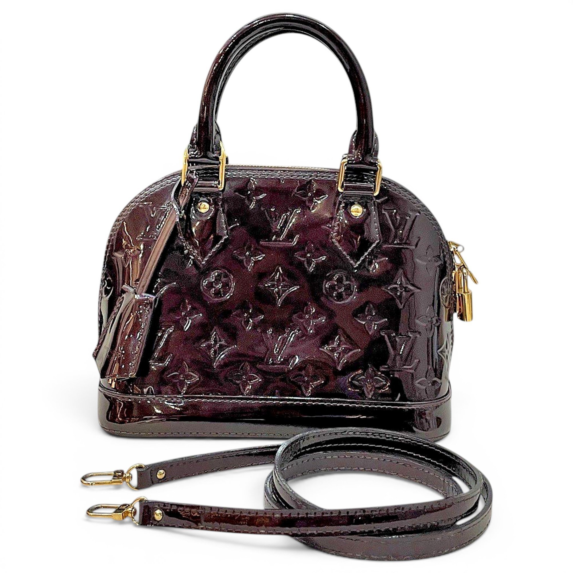 Alma BB patent leather handbag
