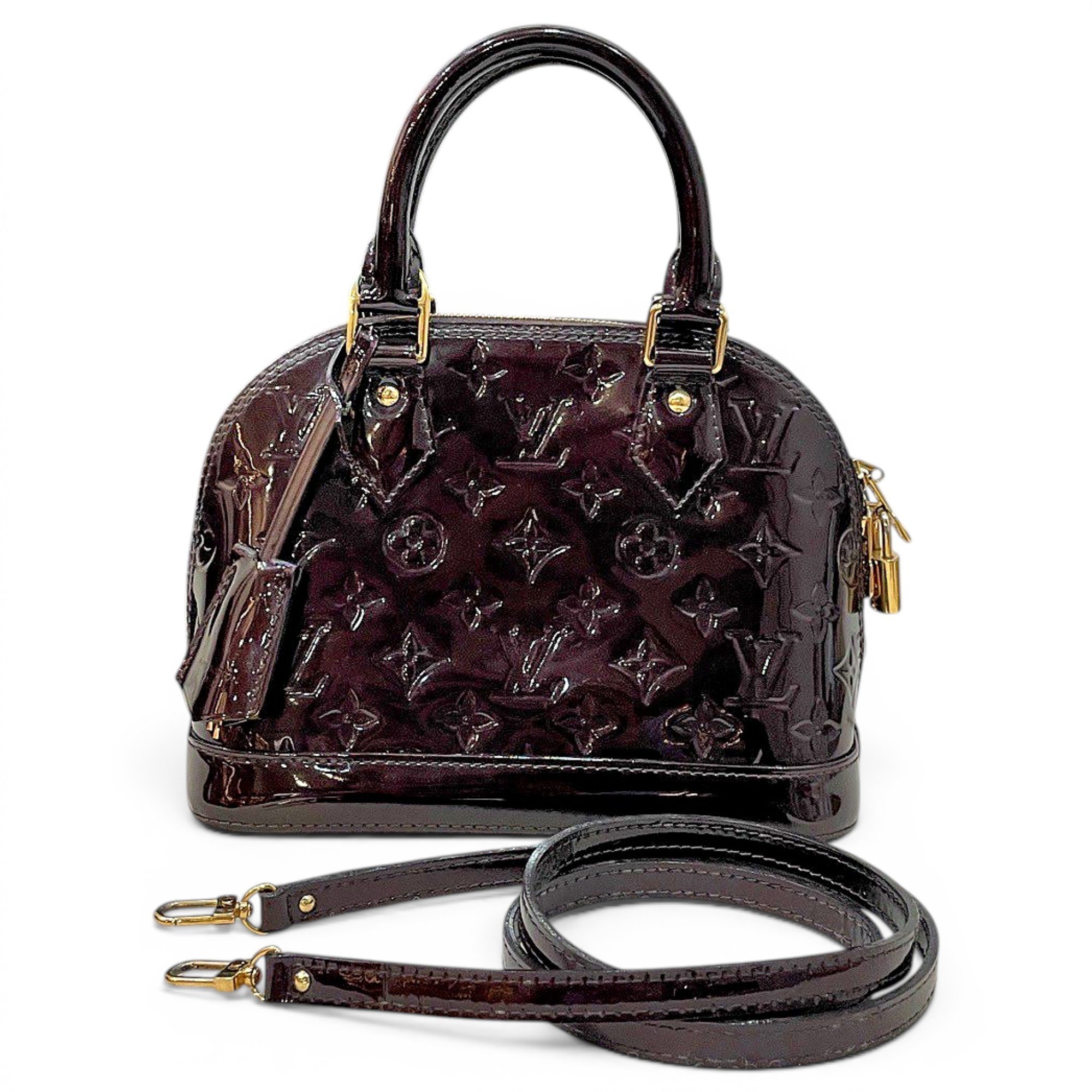 Alma BB patent leather handbag