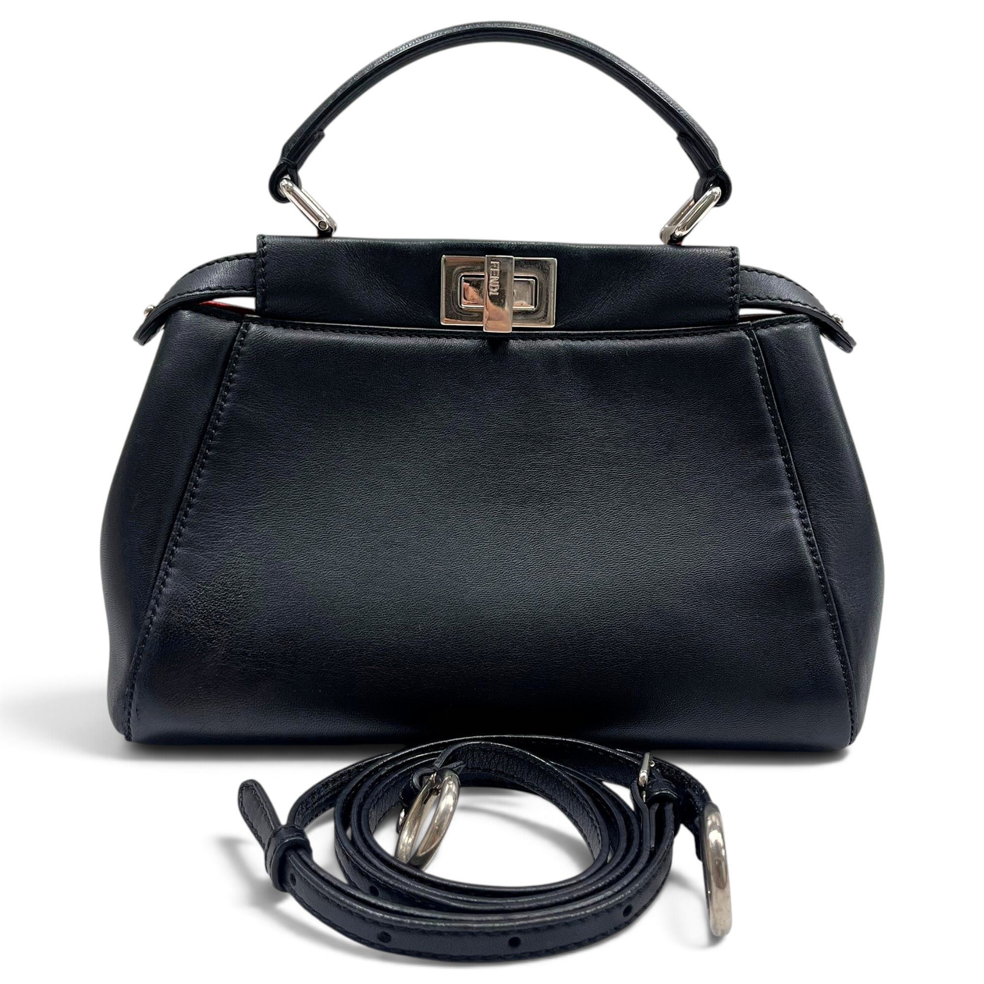 Peekaboo leather handbag