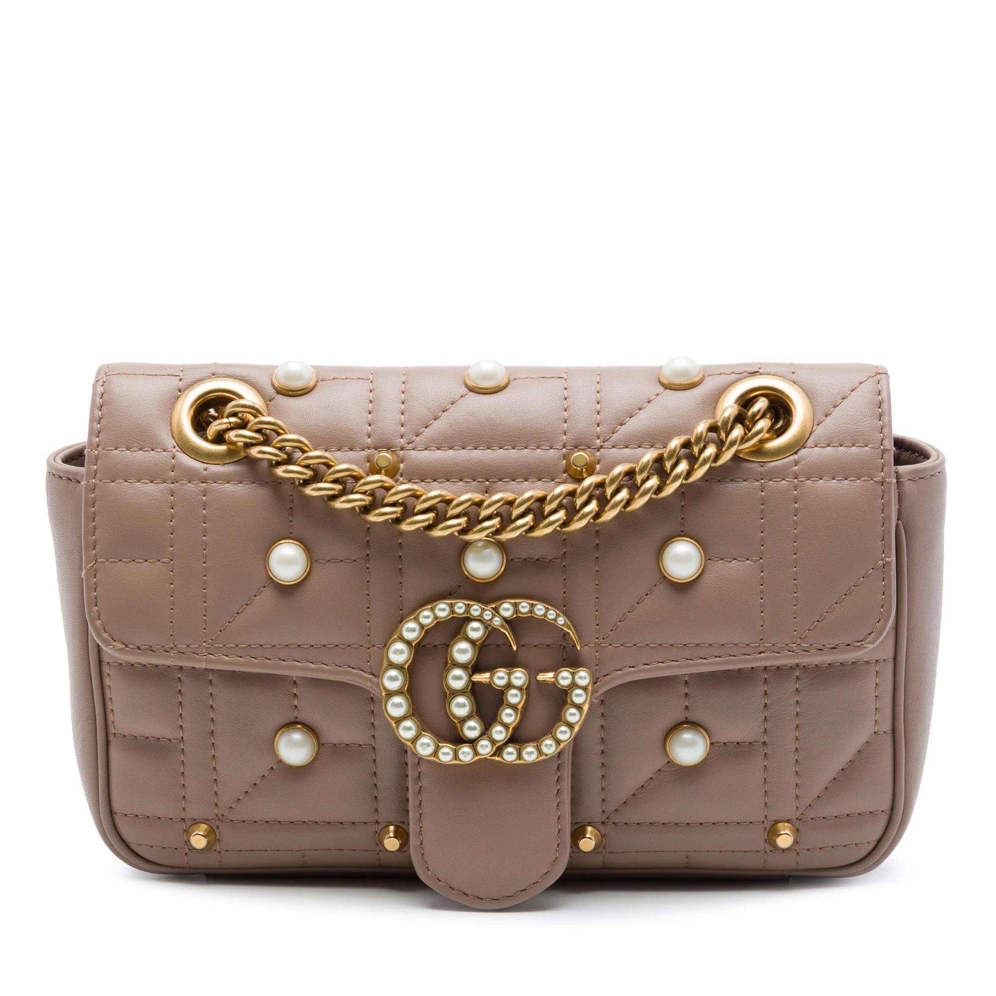 GG Marmont pony-style calfskin handbag
