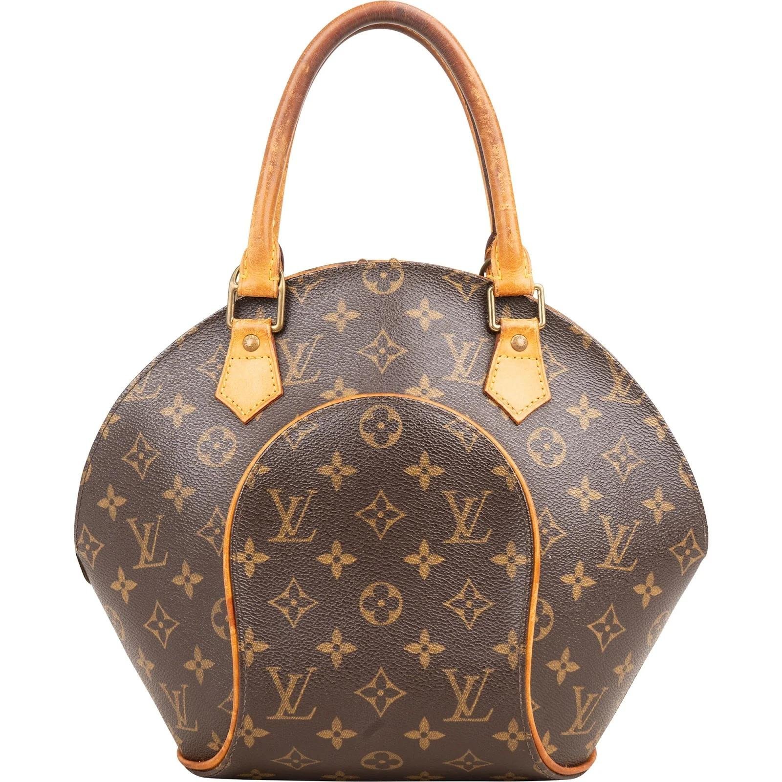 Ellipse leather handbag
