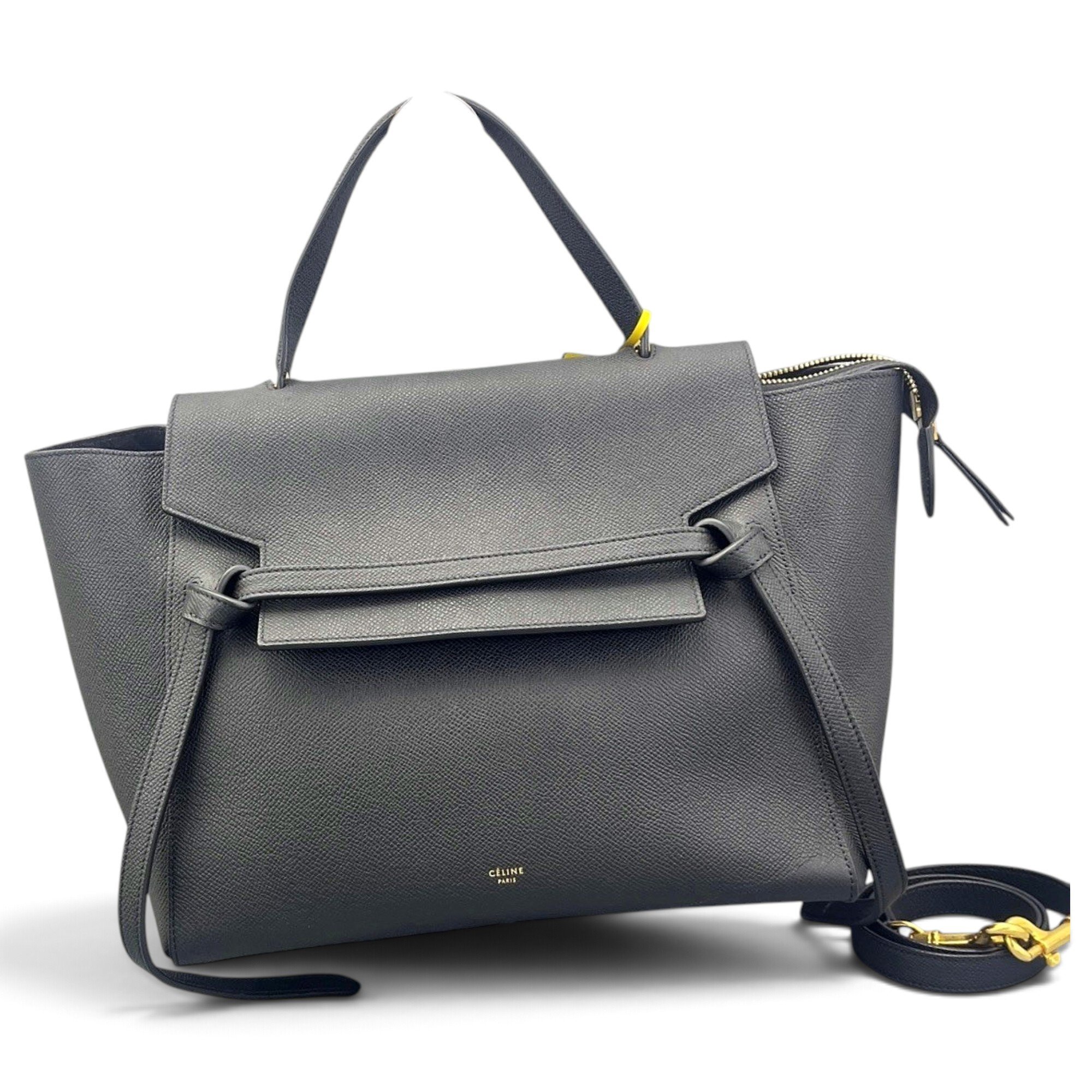 Belt leather handbag