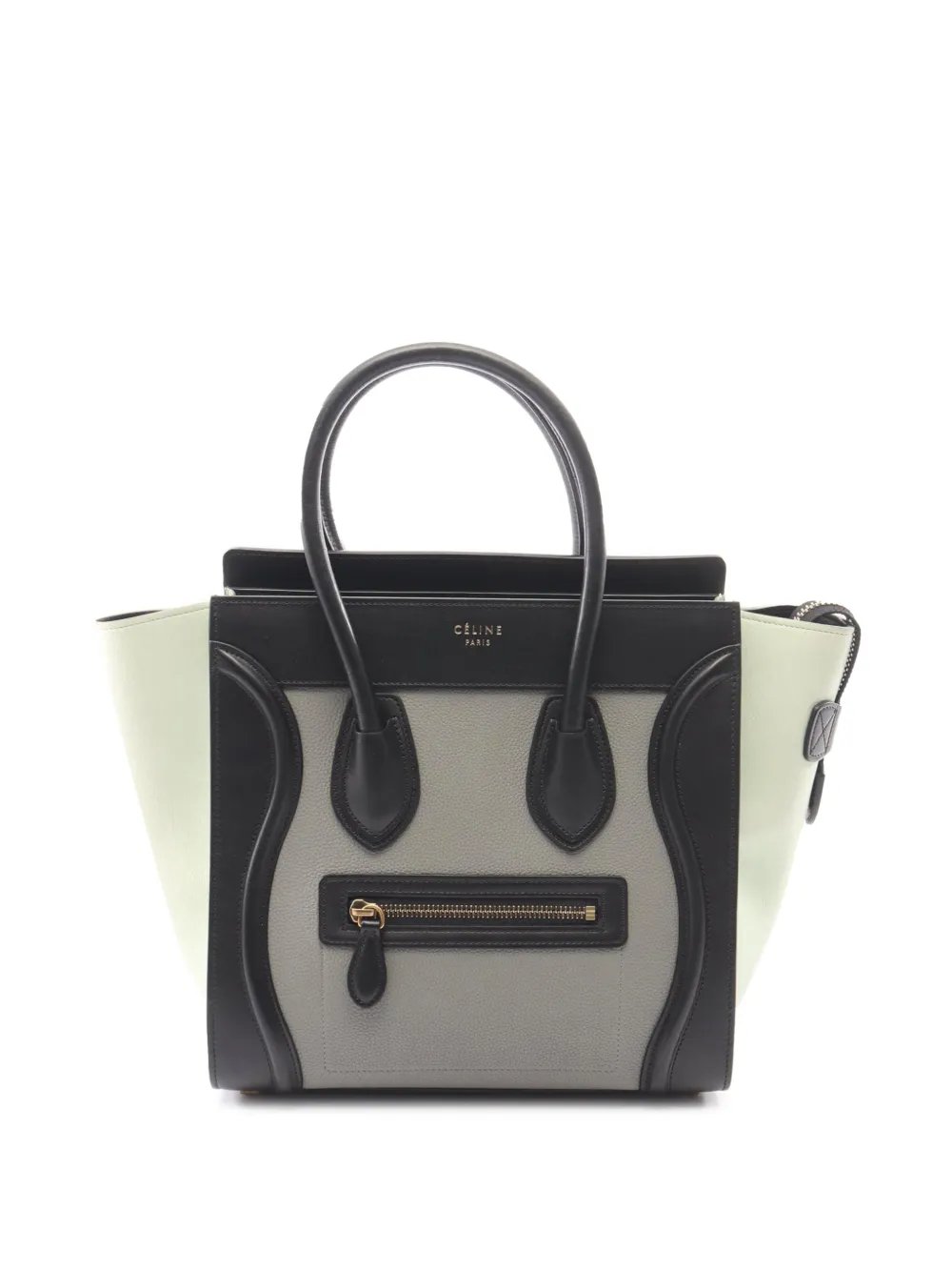 2000-2026 Micro Tricolor Leather Luggage Tote handbag