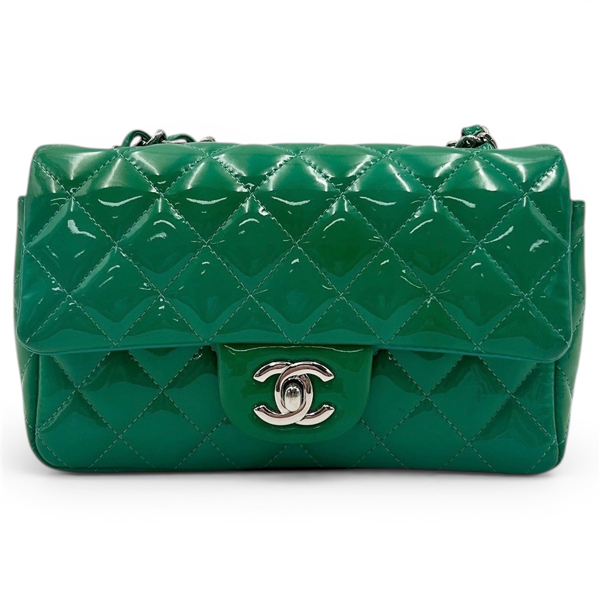 Patent leather crossbody bag