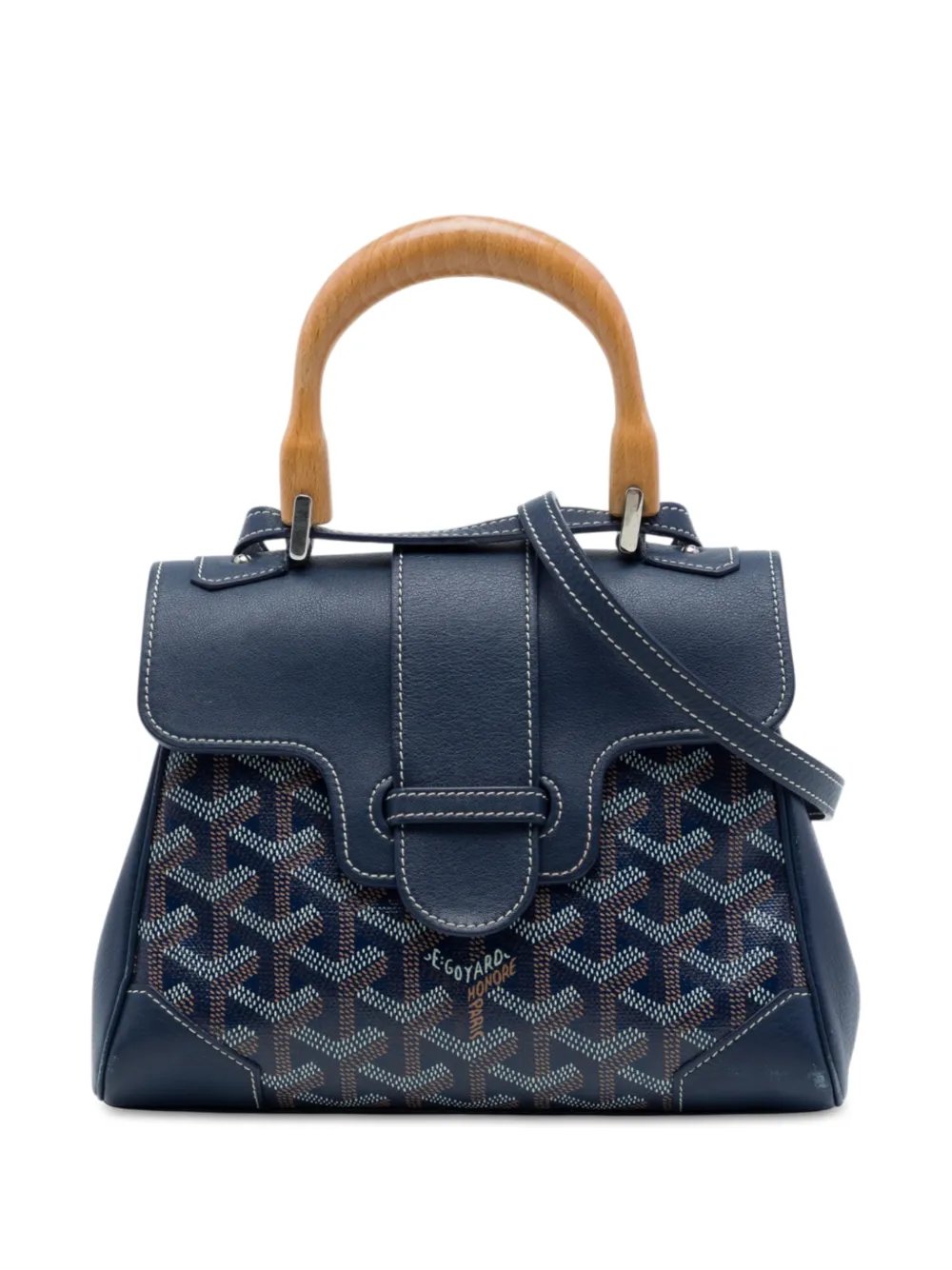 Goyard 2019 Mini Goyardine Saigon Structured satchel