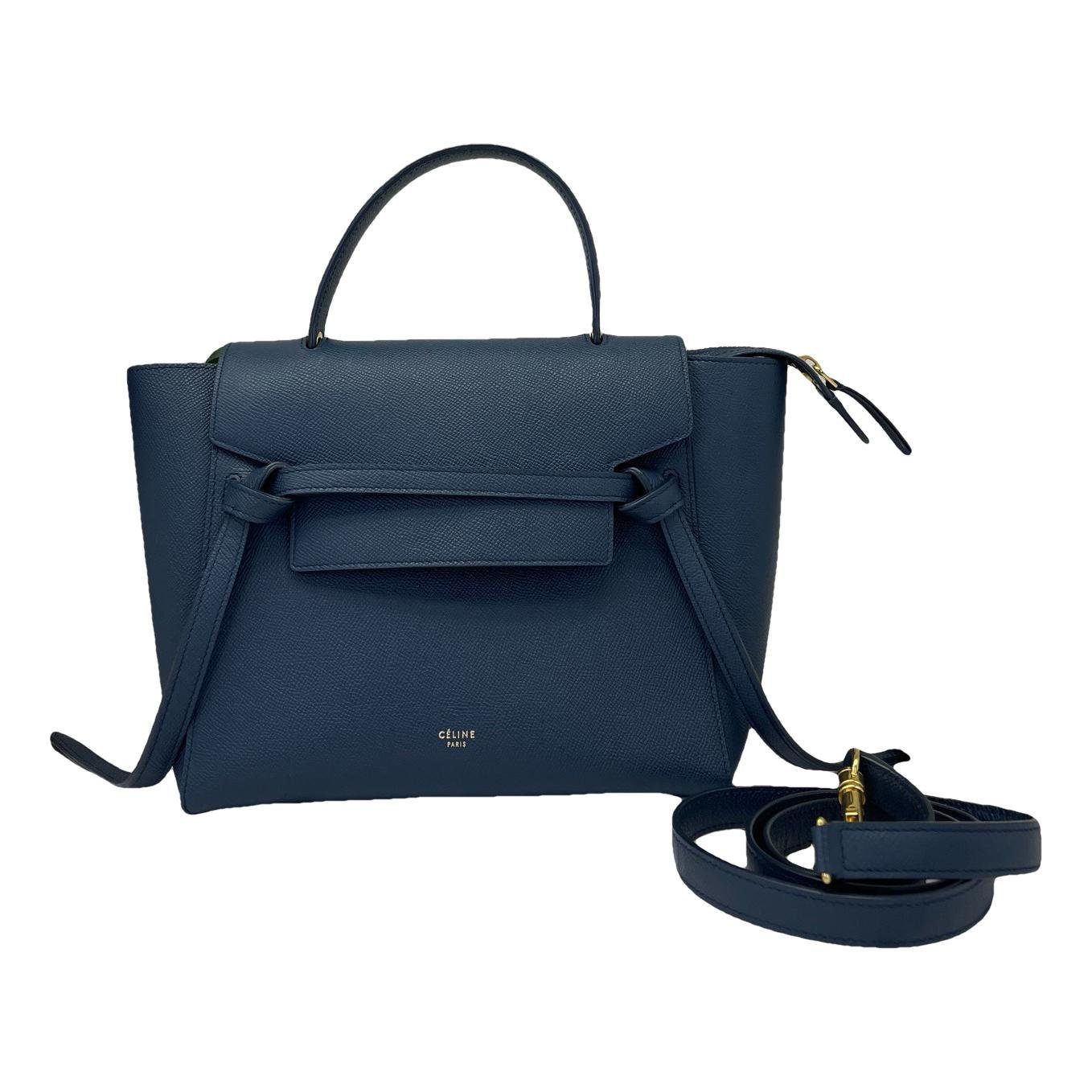 Belt leather handbag