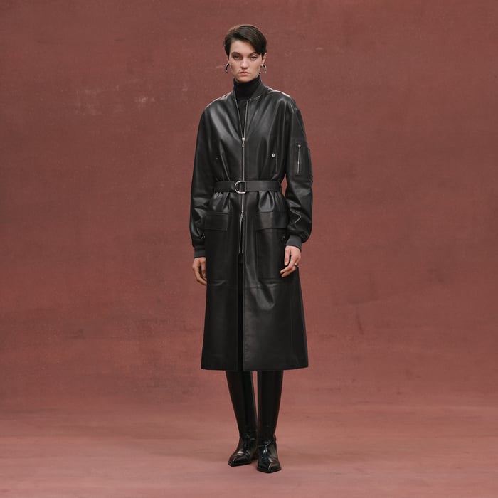 Gris Ardoise Bombers Coat